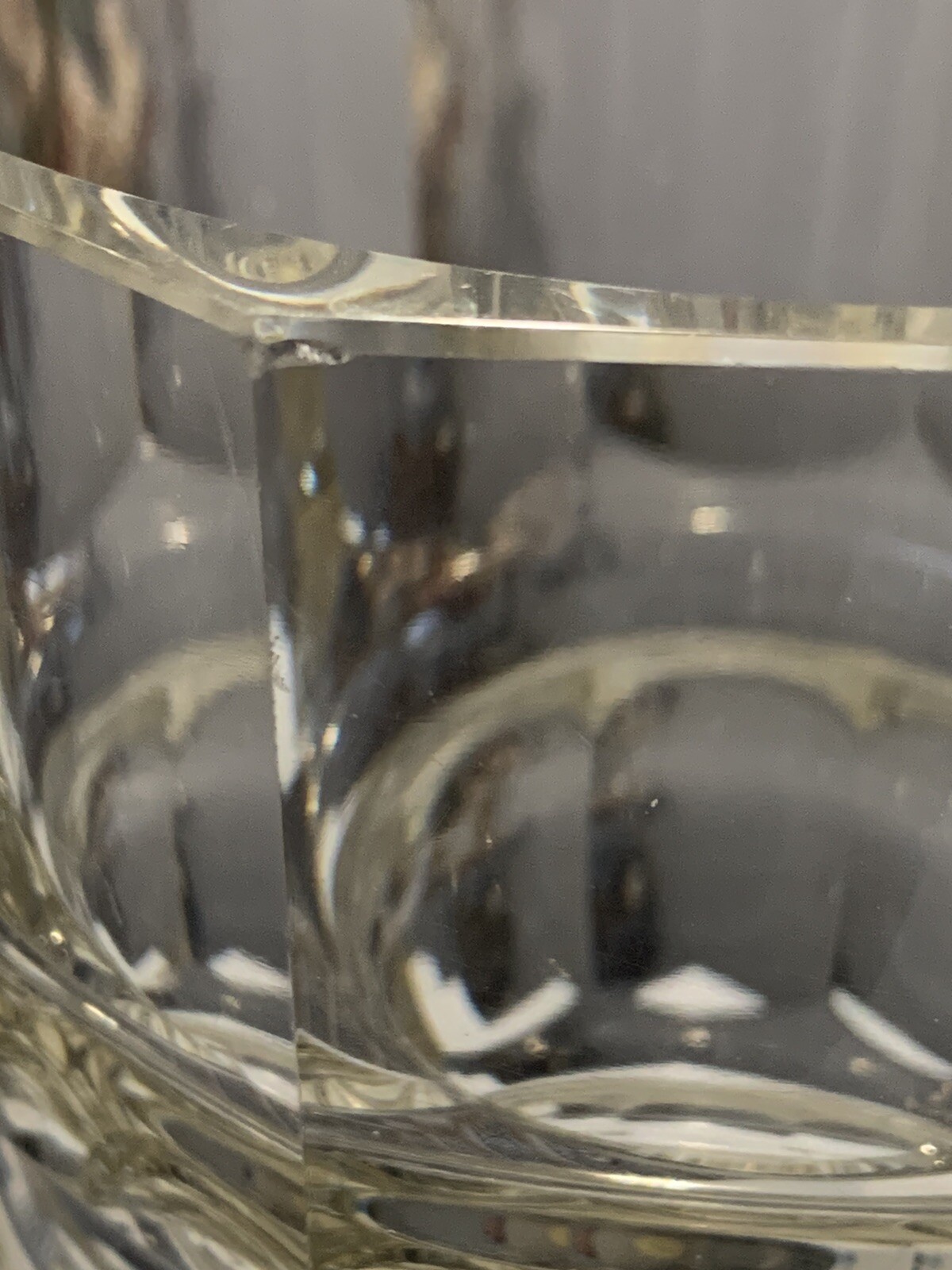 1930s MOSER Hoffman 8 1/8” Art Glass faceted cut Clear Crystal Vase
