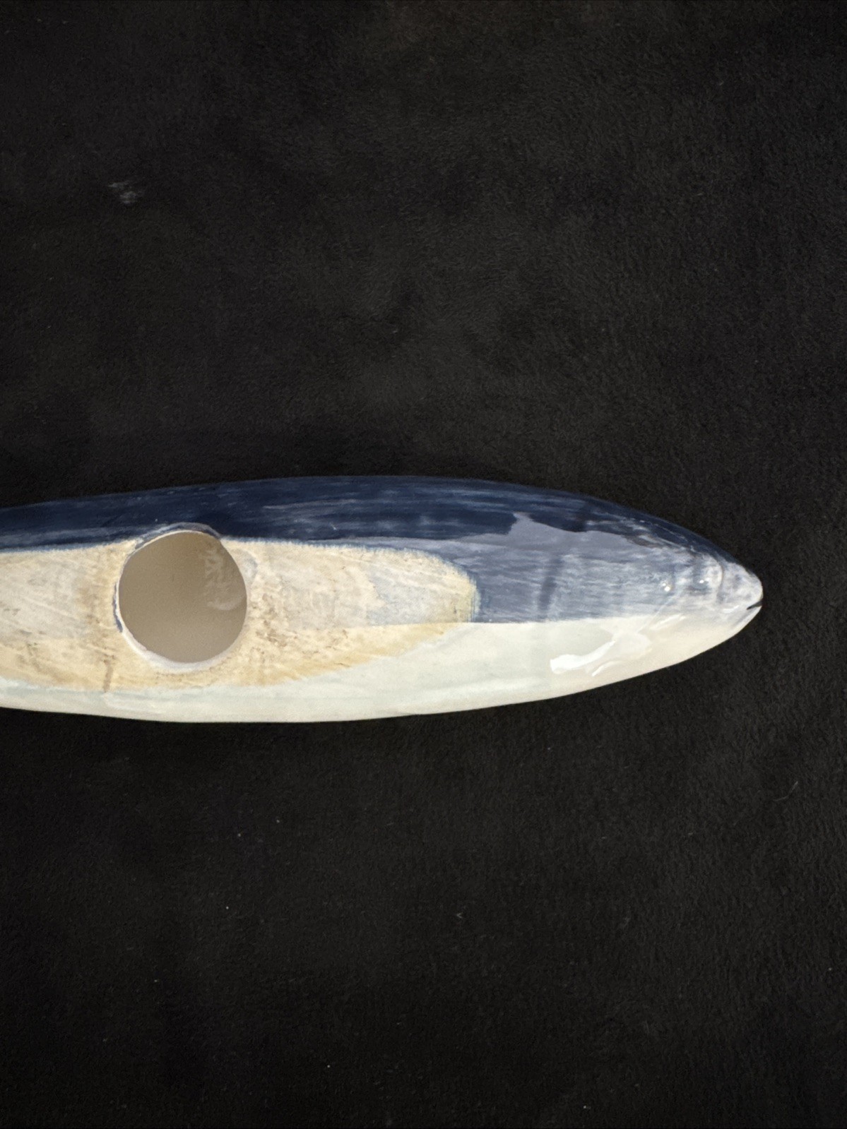 Vintage Ceramic Sardine Fish Jay Willfred For Andrea By Sadek 8″ Knife Rest