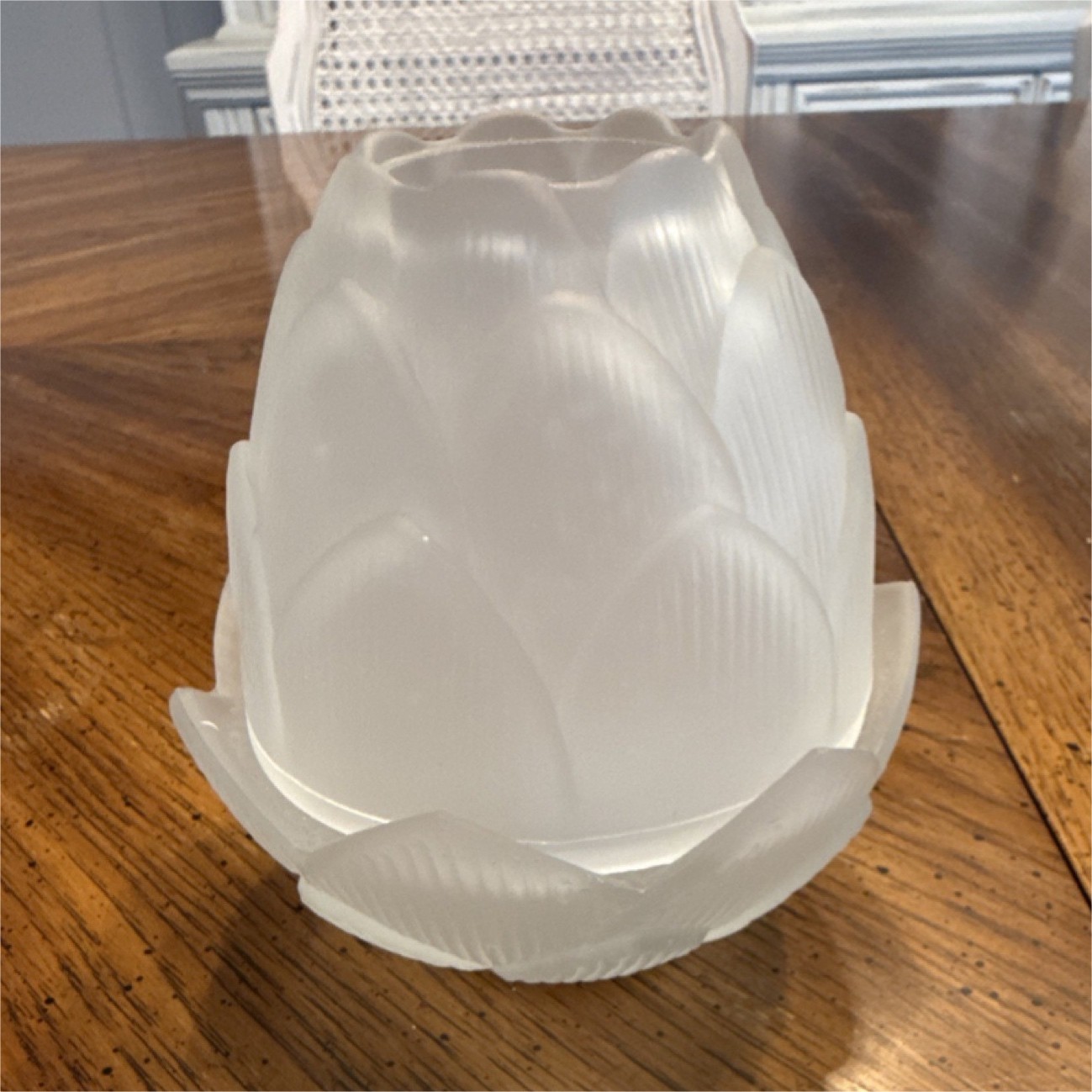 Frosted Glass Lotus Fairy Lamp Candle Holder for Any Room