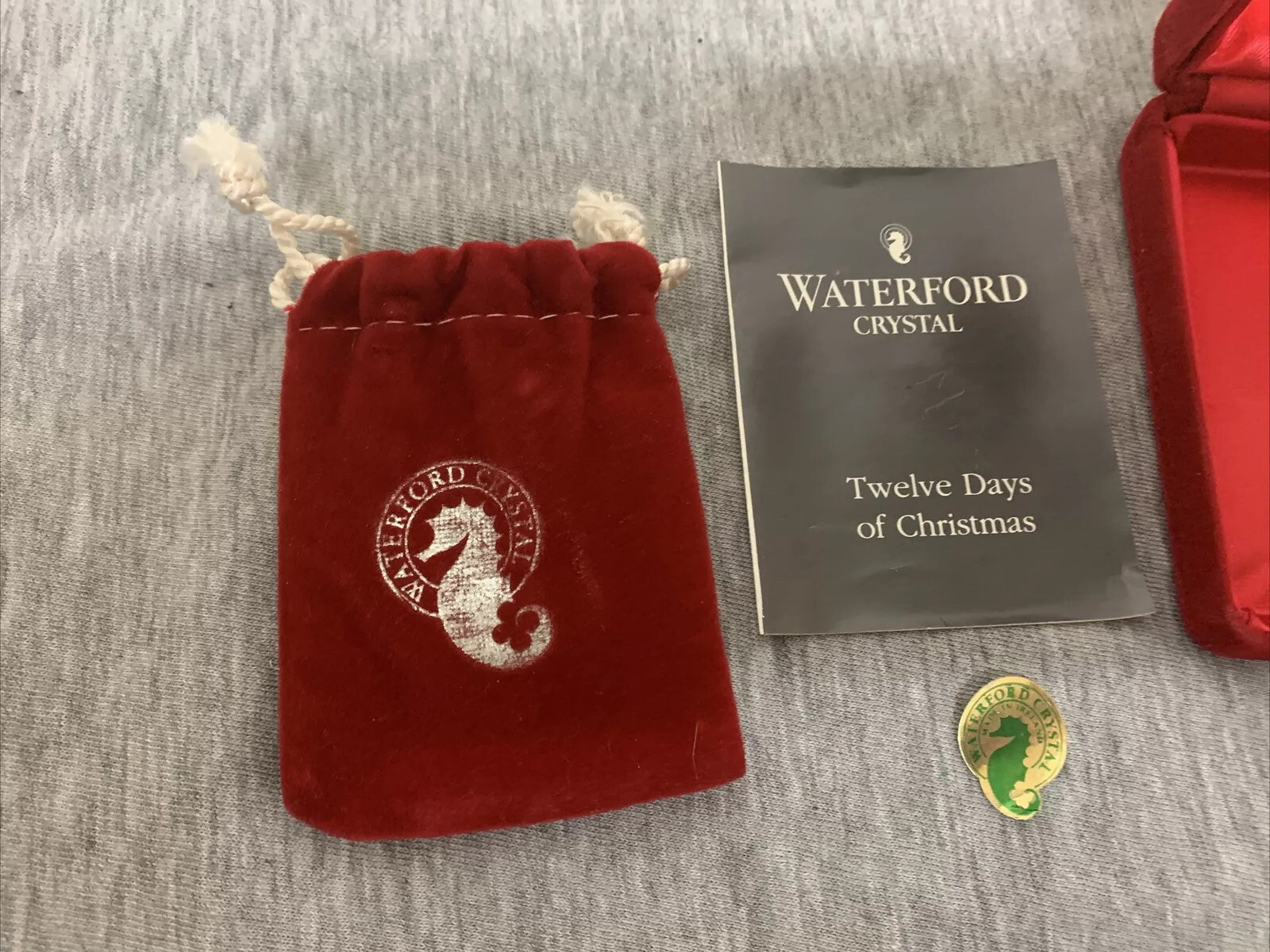 VTG 1991 Waterford Crystal Ornament 12 Days of Christmas – Eight Maids Milking