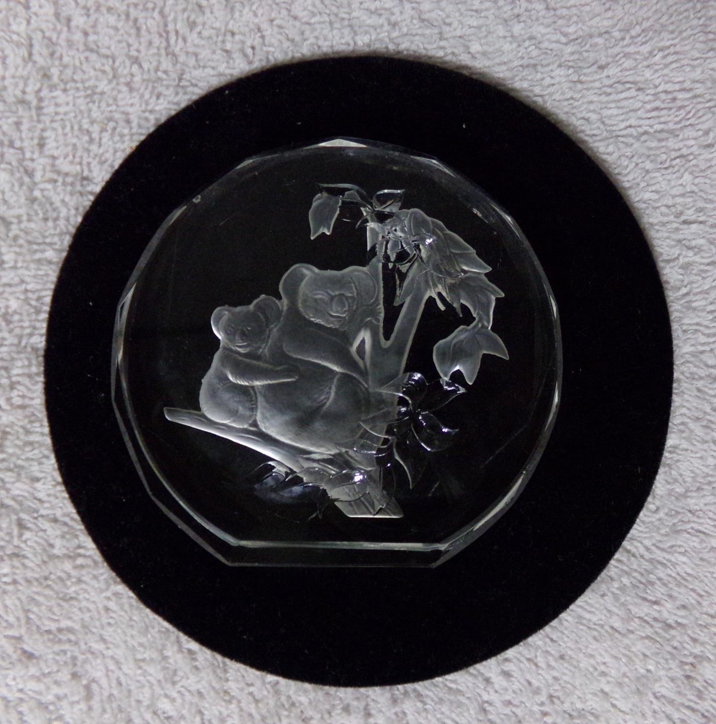 Danbury Mint Wildlife Crystals Lion Panther Bear Koala Paperweight Lot 4