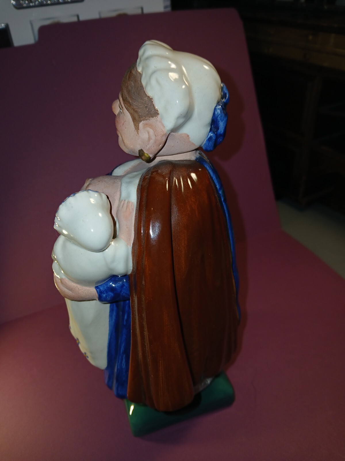 Raphael Bordallo Pinheiro Ceramic sculpture,”Nanny from Calis”.