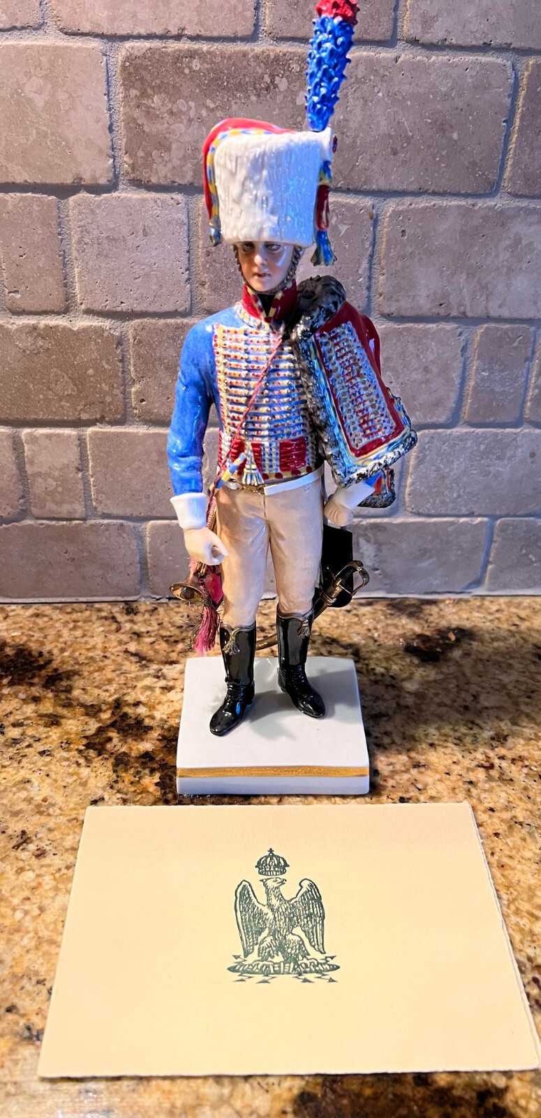 Van Gerdinge Sitzendorf Porcelain Napoleonic Trumpet Hussards – Brigadier 1807