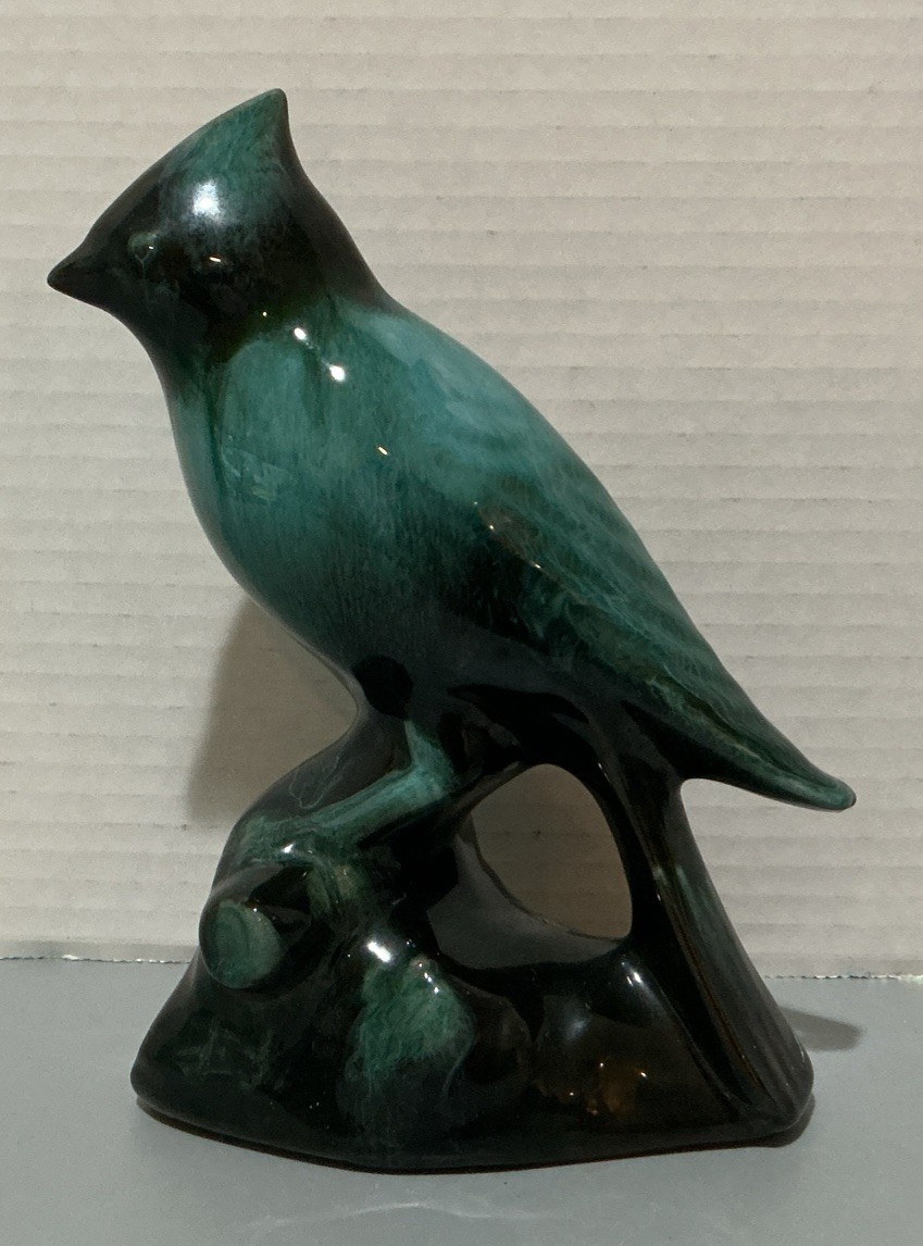 Blue Mountain Pottery Cardinal Bird Figurine 7” Vintage