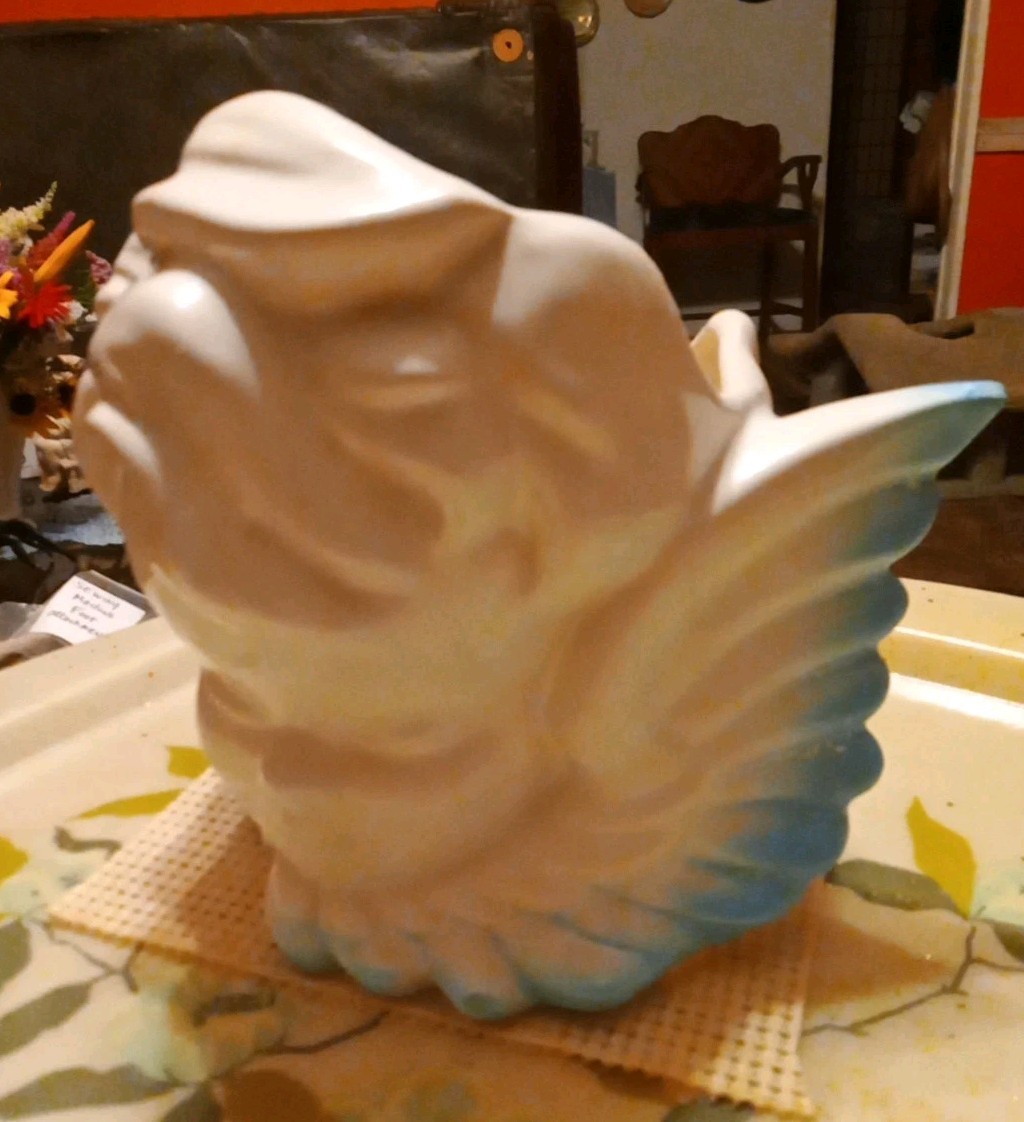 Hull Pottery Vase USA Boy Angel /Cherub Vase