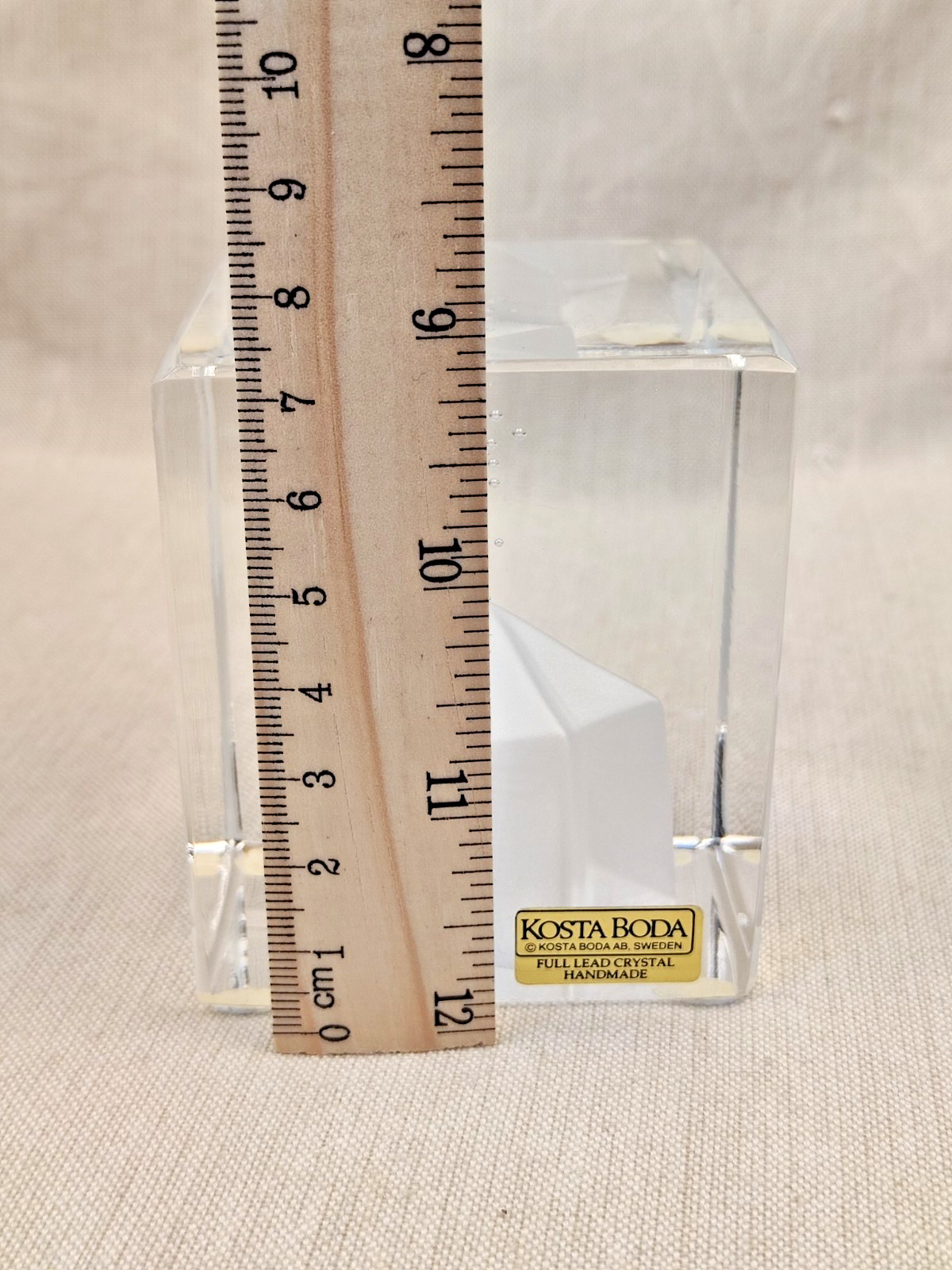 A glass sculpture from the Crystal Fantasy coll., designed by Bertil Vallien