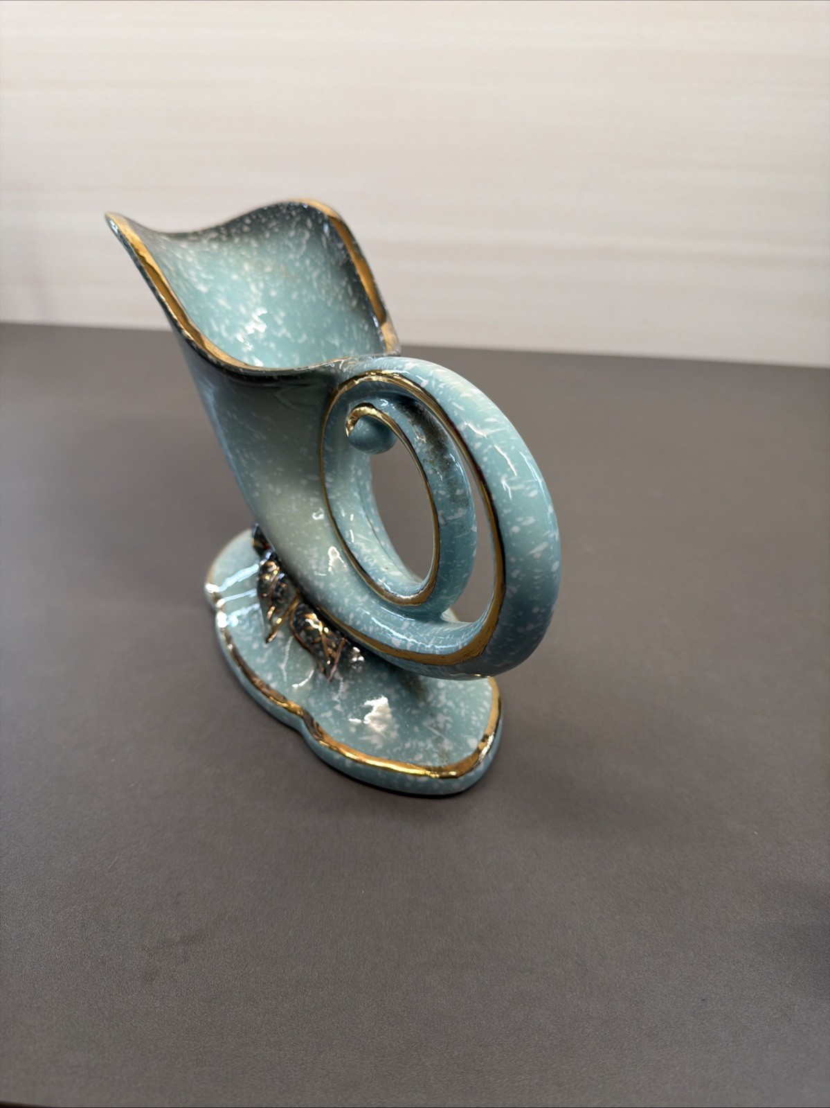 Vintage Hull Pottery Robins Egg Blue Planter Vase Gb3