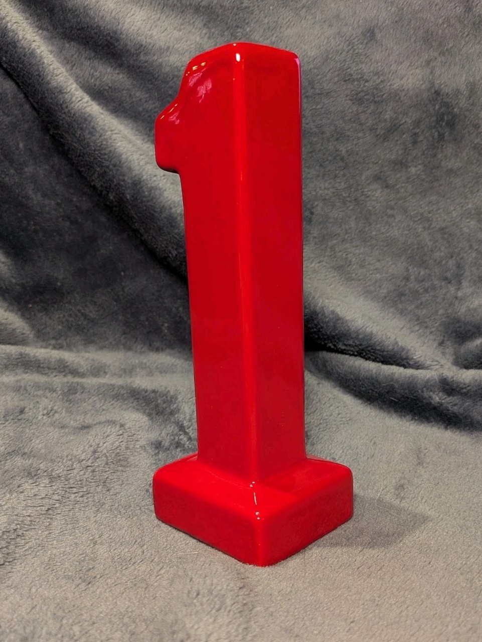 Red Haeger Pottery #1 Vase Or Planter #335 8″ TALL X 3″ WIDE X 2.75″ LONG USA