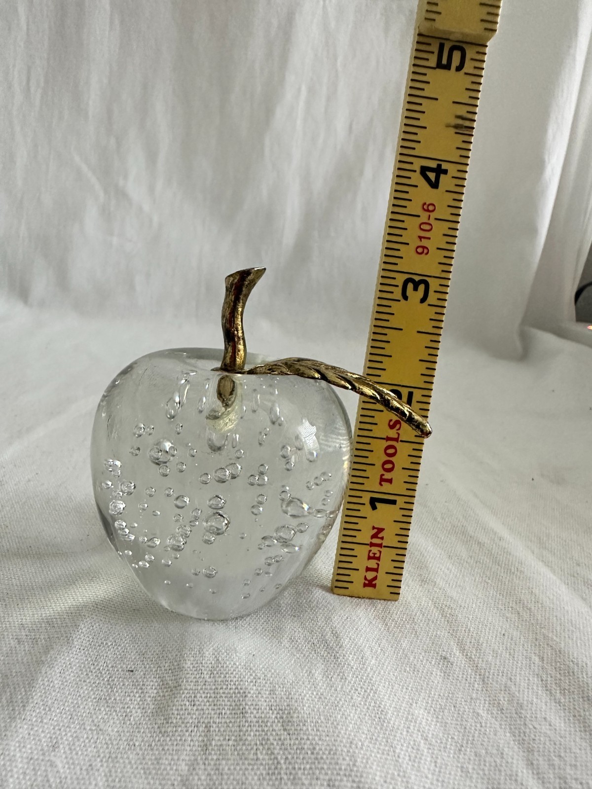 Vintage Art Glass & Crystal Lot – Stölzle Kristall Eagle, Taiwan Gold Leaf Apple