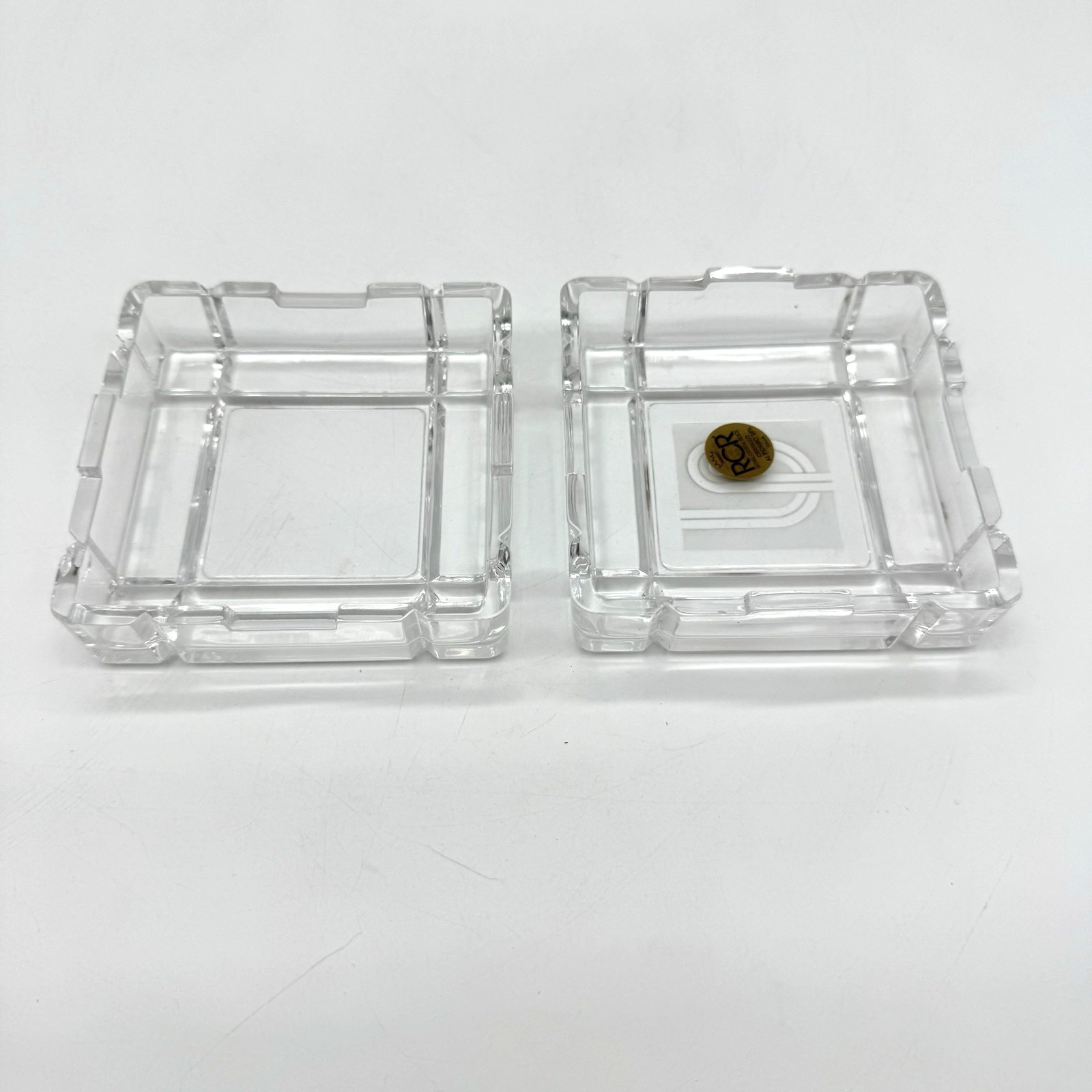 Enterprise Rent A Car RCR Royal Crystal Rock Square Jewelry Trinket Box Italy E