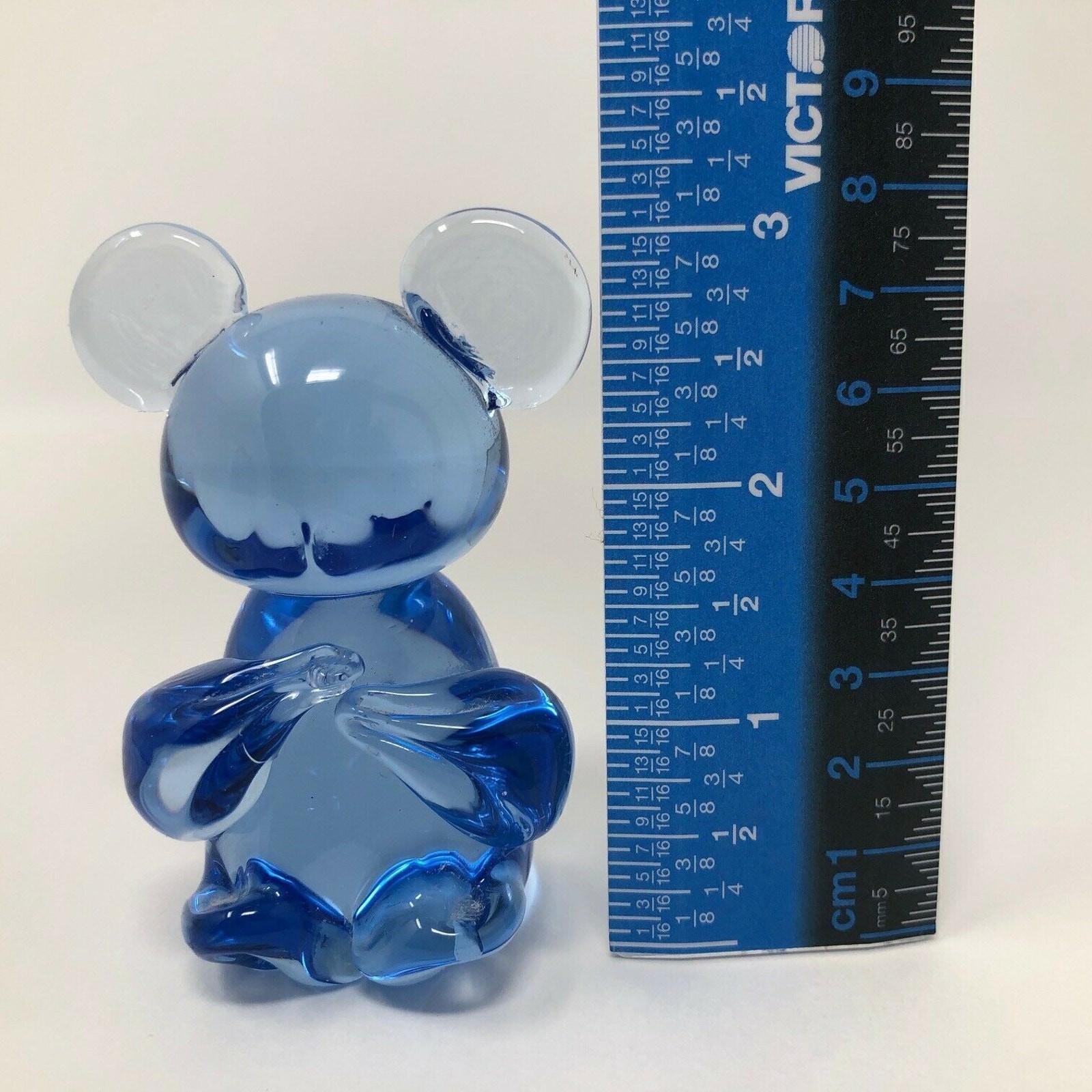 United States Commemorative Fine Art Gallery Blue Glass Koala Bear Figurine
