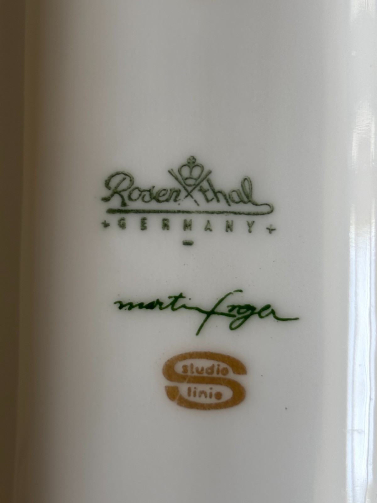 Rosenthal Studio Line Martin Freyer White Porcelain Midcentury Modern Style Vase
