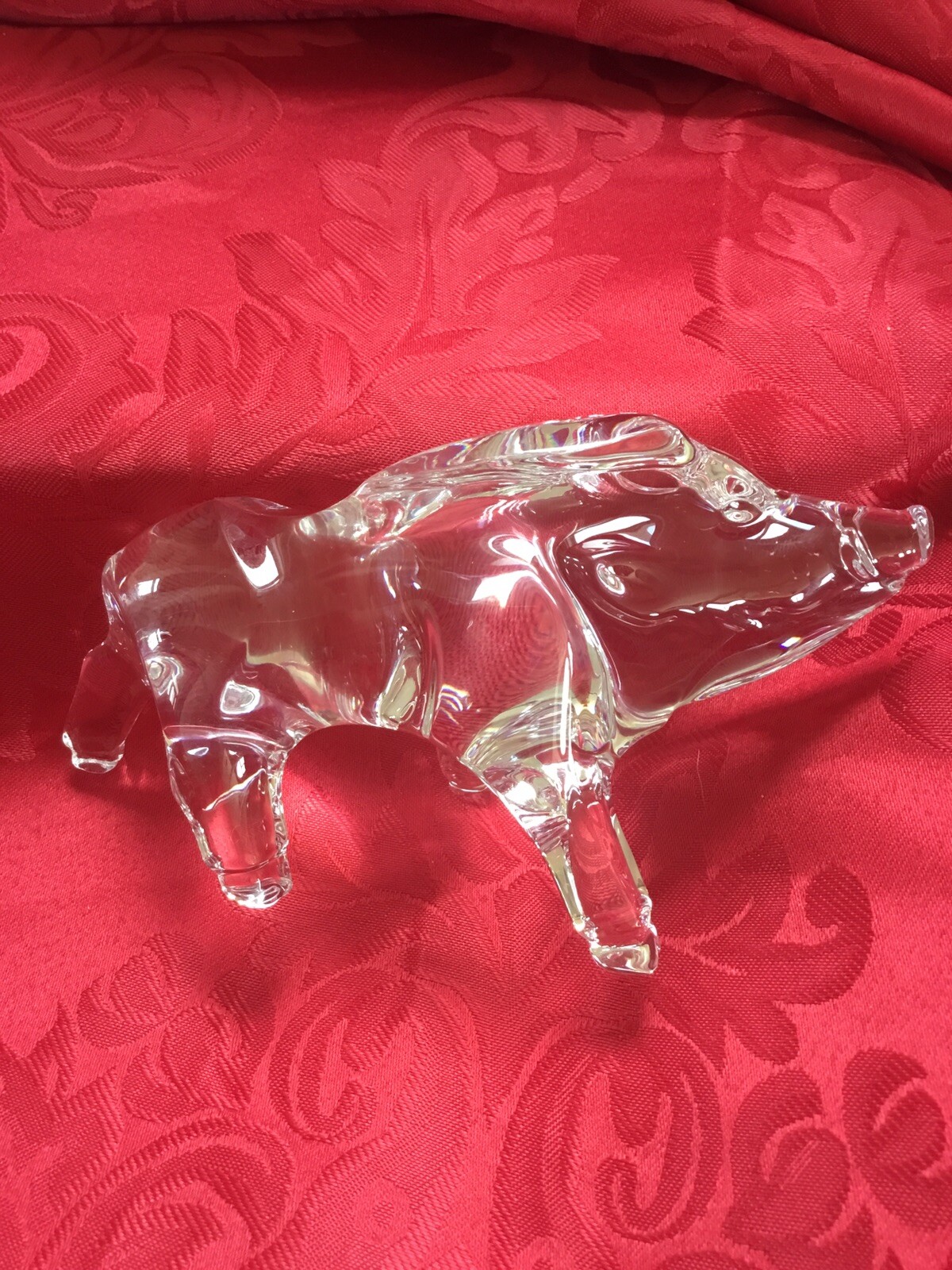 NEWIB FLAWLESS Stunning BACCARAT Glass ZODIAC 2019 Crystal BOAR PIG HOG Figurine