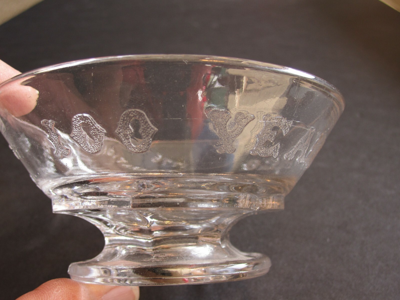 Antique 1776-1876 EAPG Liberty Bell Declaration Of Independence Crystal Souvenir