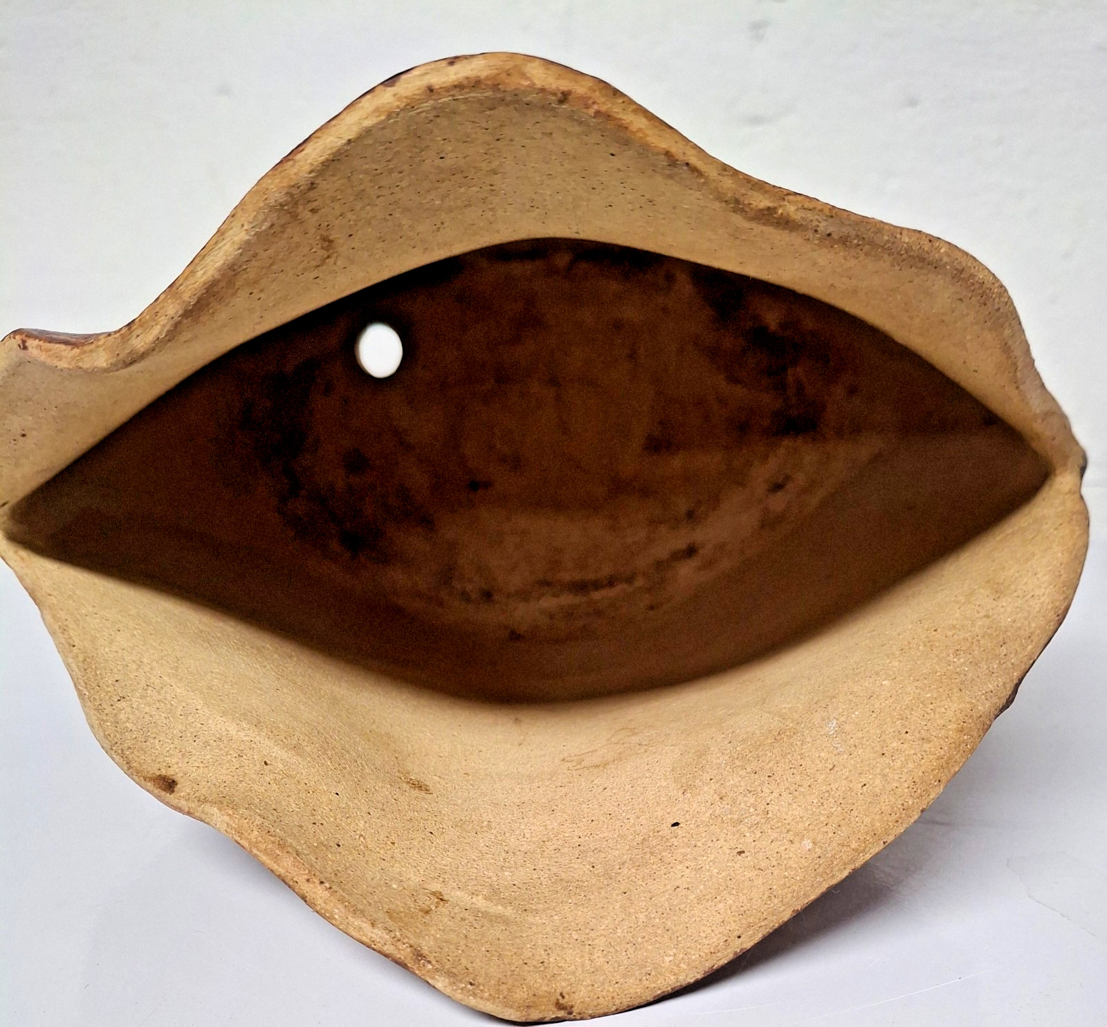 St. Martin Pottery Leaf‑Form Planter • Sculptural Organic vessel • Hand‑Built