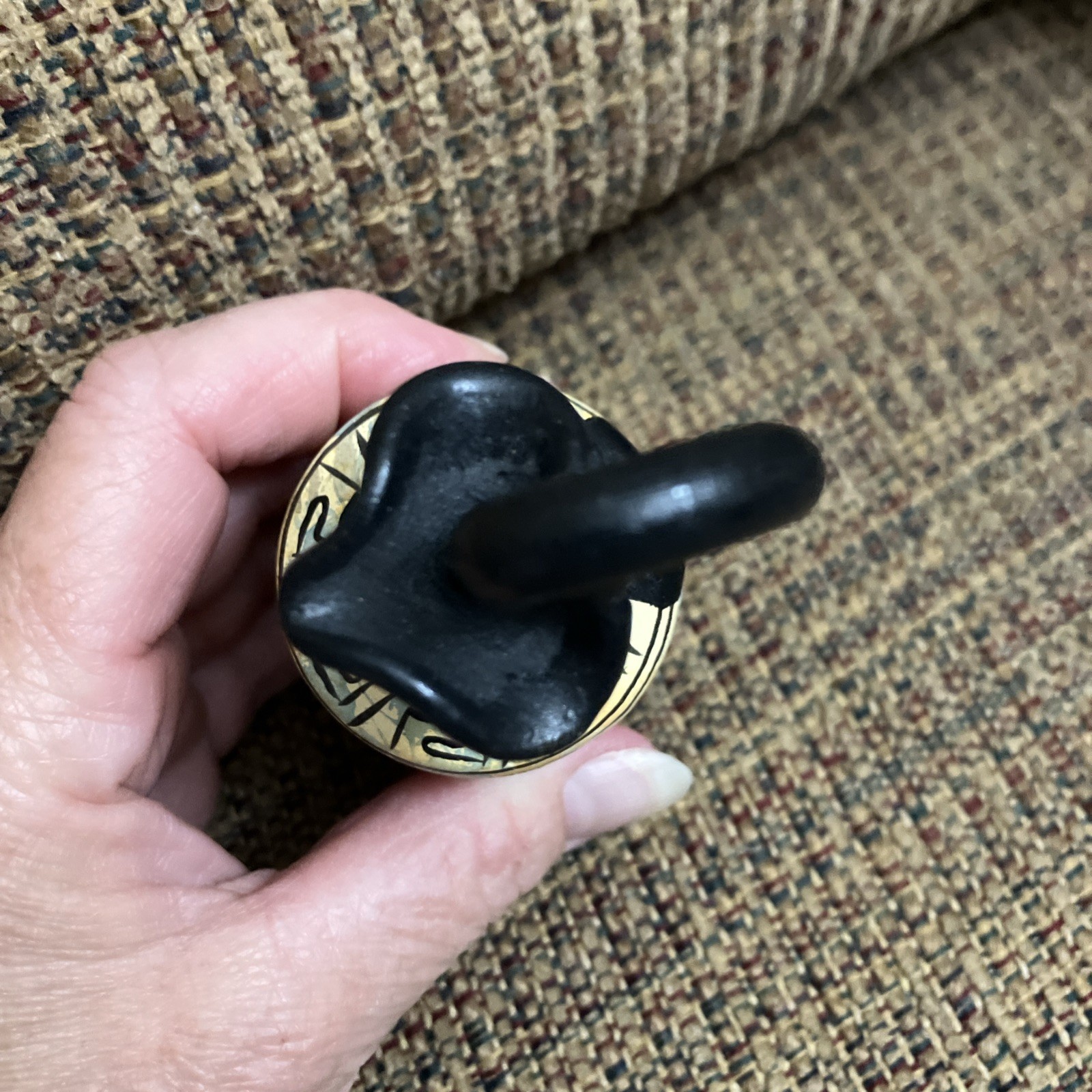 Vtg Replica of Greek Pottery Vase Handmade 4.5”