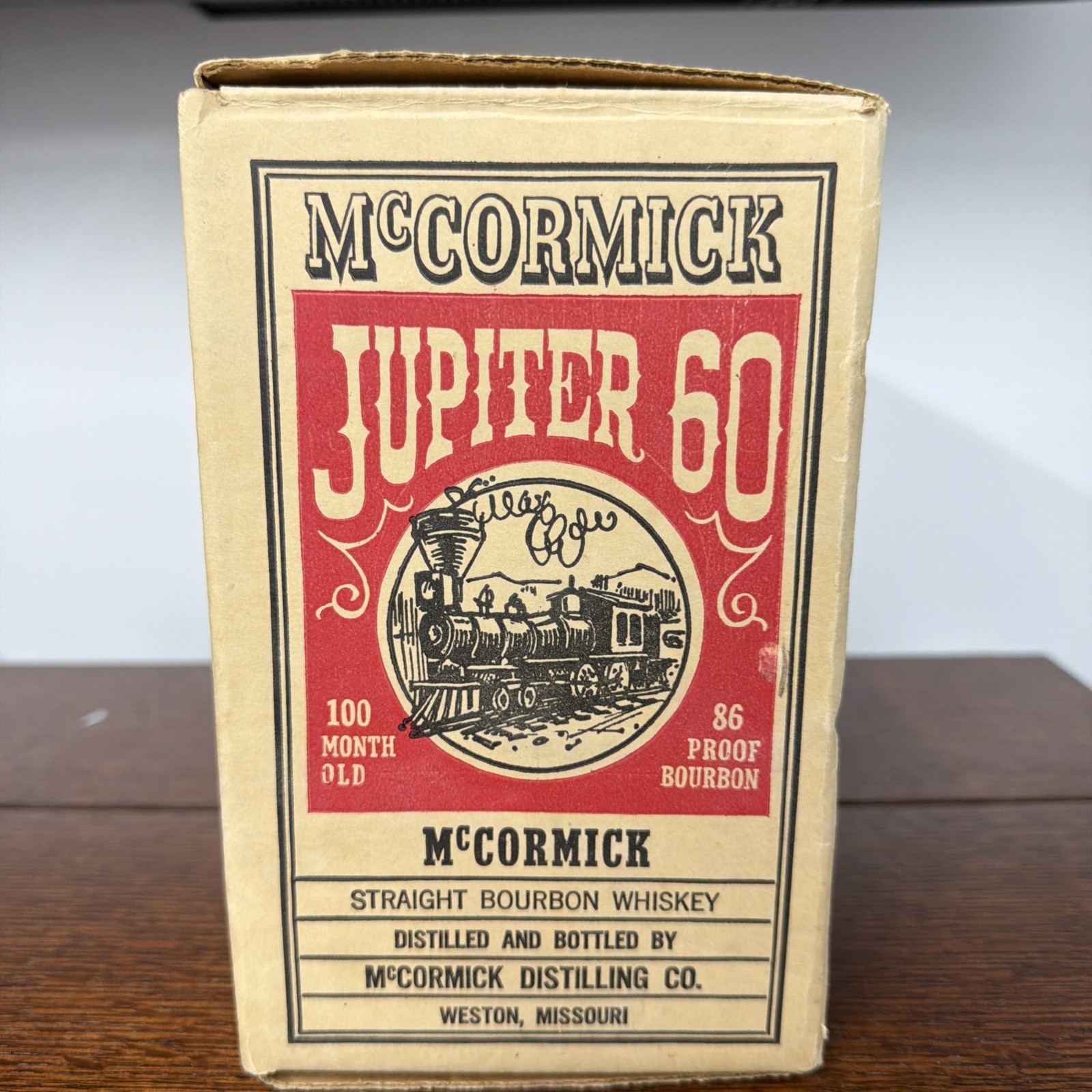 McCoy Pottery McMormick Train Engine Decanter with box