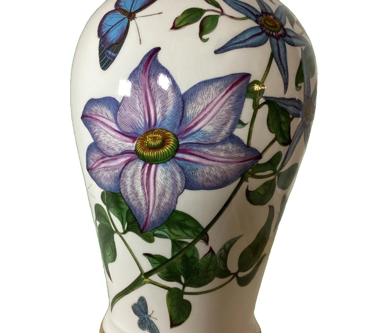 Portmeirion Botanic Garden Clematis Vase 25th Anniversary edition 1997 EUC