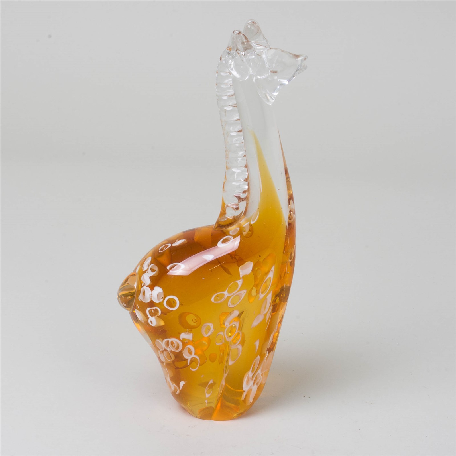 Vintage Murano Art Glass Giraffe Figurine 9.5″ Tall Italy Venetian