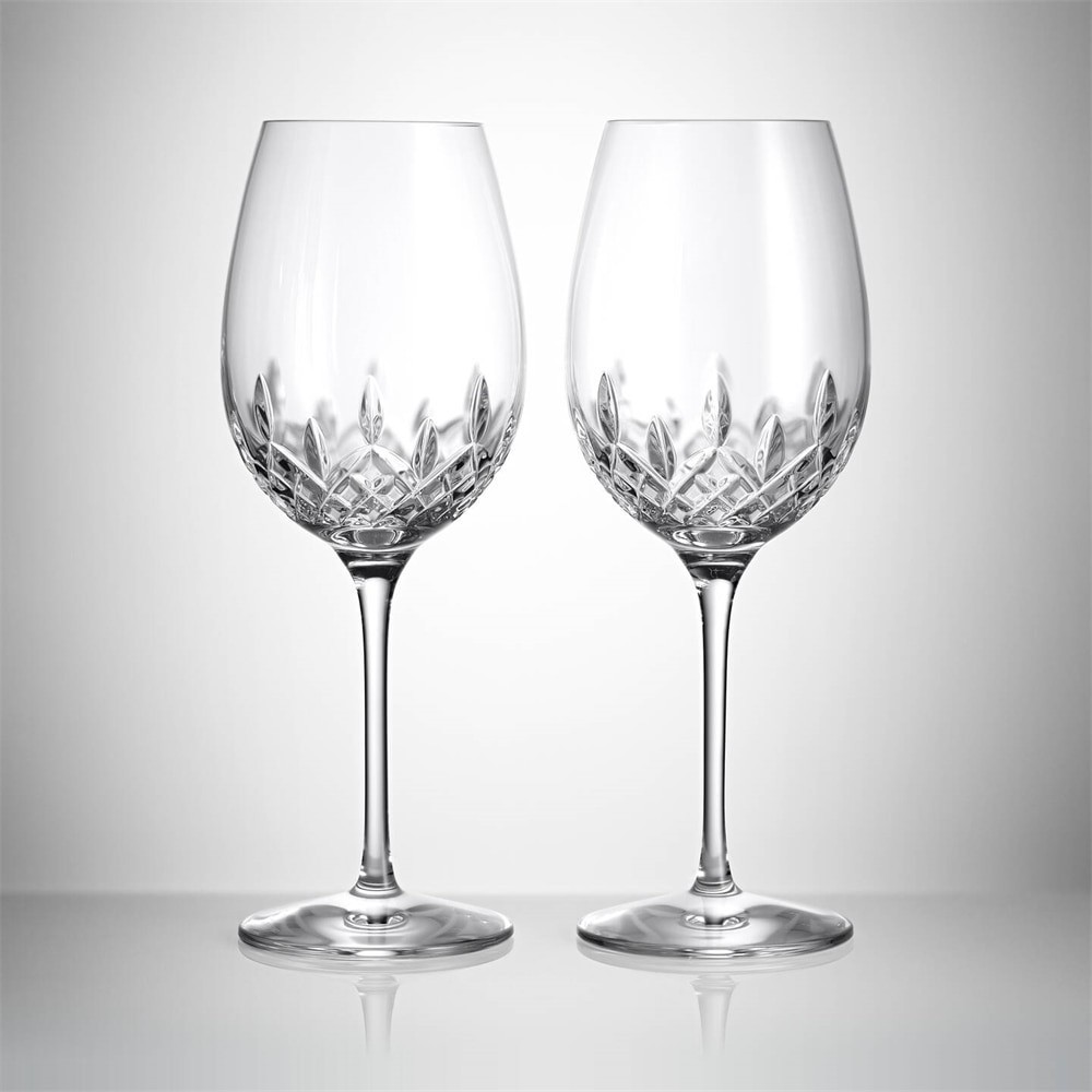 WATERFORD LISMORE ESSENCE GOBLET PAIR 1058182.NEW IN BOX