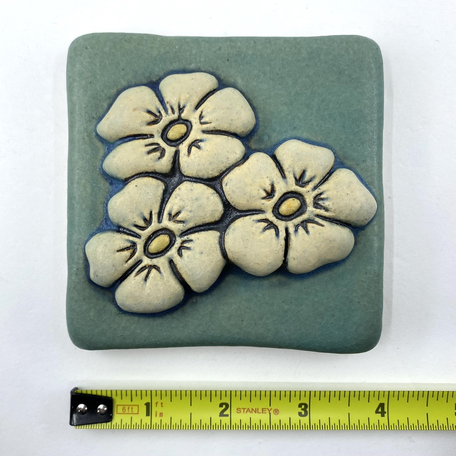 Phlox 4×4″ Ceramic Art Tile By Gretchen Kramp