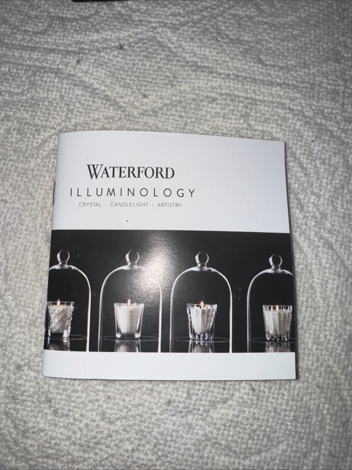 WATERFORD NIB CRYSTAL 8” ILLUMINOLOGY FACETED CANDLESTICK HOLDER