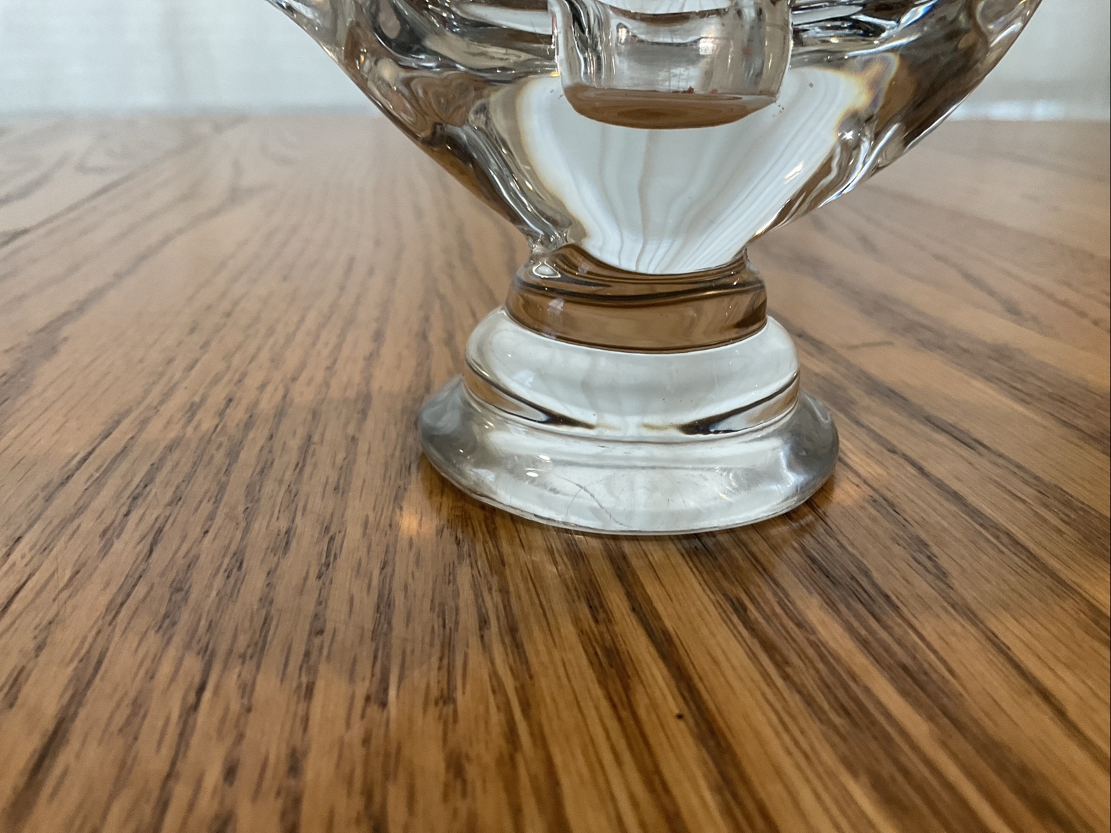Vintage Art Vannes Crystal Roster Candle Holder Set France 5” High