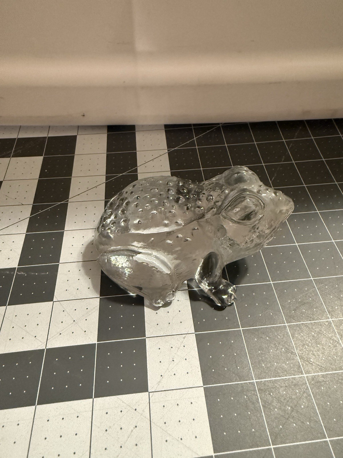 Kosta Boda Zoo Series Frog Paperweight Bertil Vallien Sweden Figurine Glass