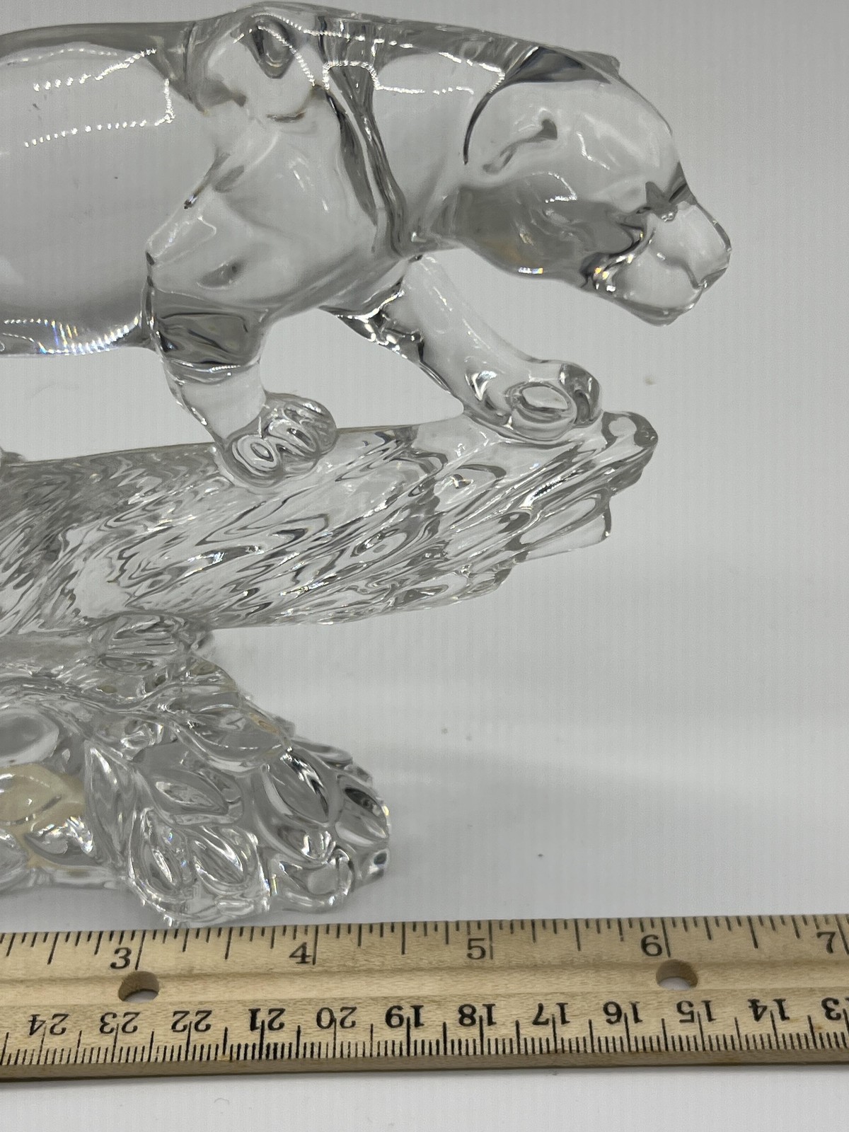 Wonders Of The Wild Crystal Panther Figurine 24% Lead Clear Germany Cat Decor