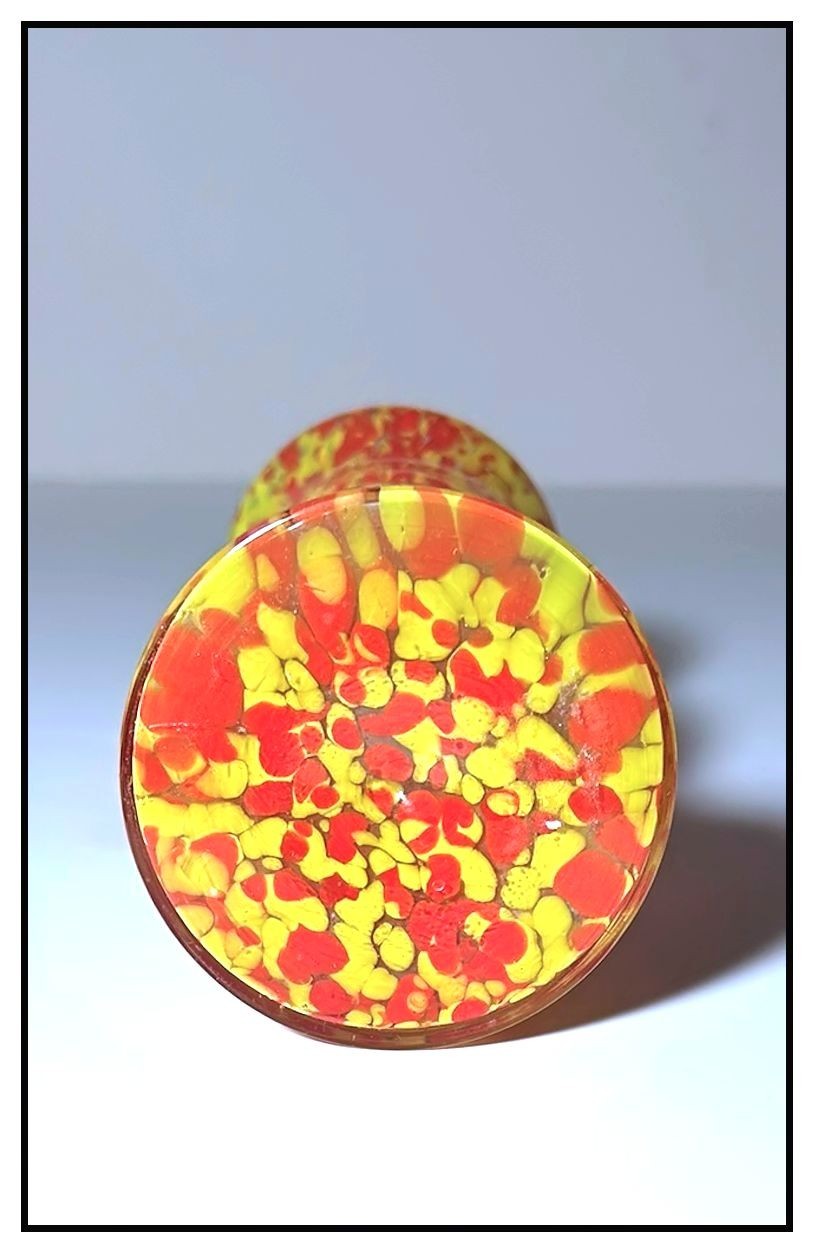 SPATTER GLASS Decorative & Colorful, Made in Czechoslovakia, 1920’s, Excellent