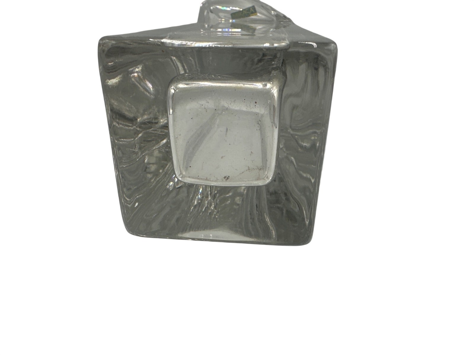 Mikasa Germany Clear Crystal Vase Geometric Design Collectible 11″ Tall Classic