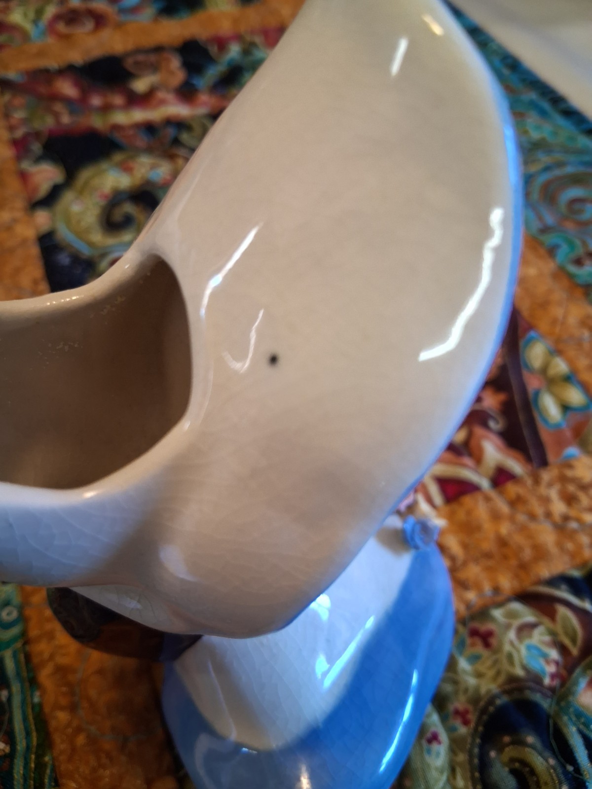 Ceramic Lady Head Vase 5-inch,VERY GOOD Cond.