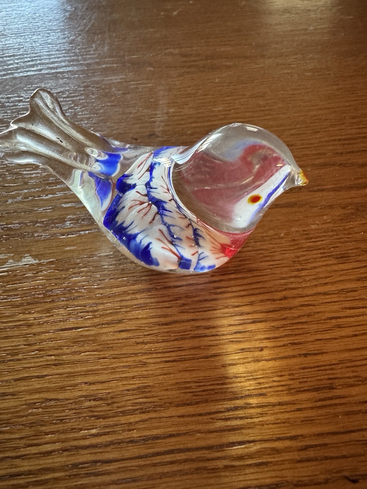 Cute Little Birdies, Glass Birds, Art Glass 3 1/4 Inch Approximately 5.5 Ounces