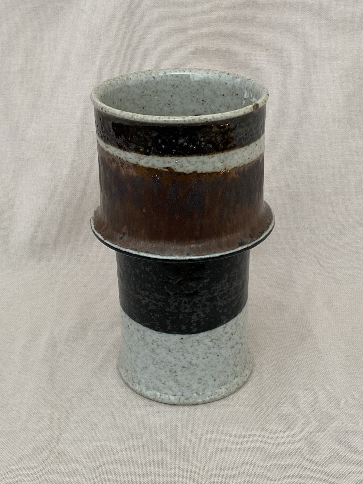 Vintage Rörstrand Ateljé Stoneware Vase Inger Persson Mid Century Mordern Sweden