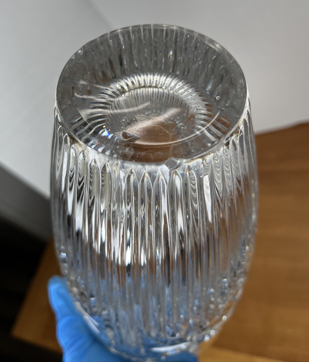 Bohemia Crystal Perseus Barrel Vase 11″ Crystal Vase – Heavy Duty Elegant