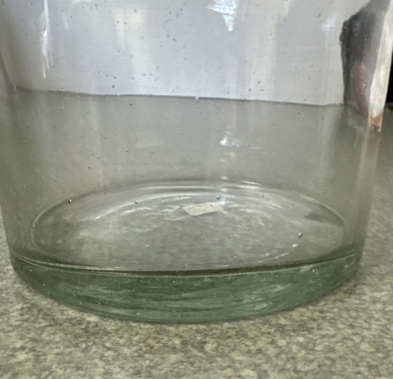 Mexican Hand-Blown Clear Cylinder Glass Vase for Flowers and Candles 5″x5-3/8″