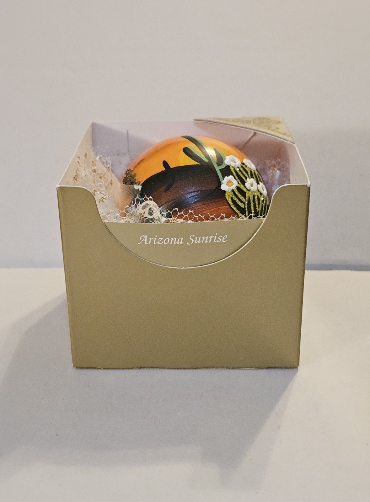 Hand Painted Southwest Ornament By Brenda J. Schodt “Arizona Sunrise” Holiday