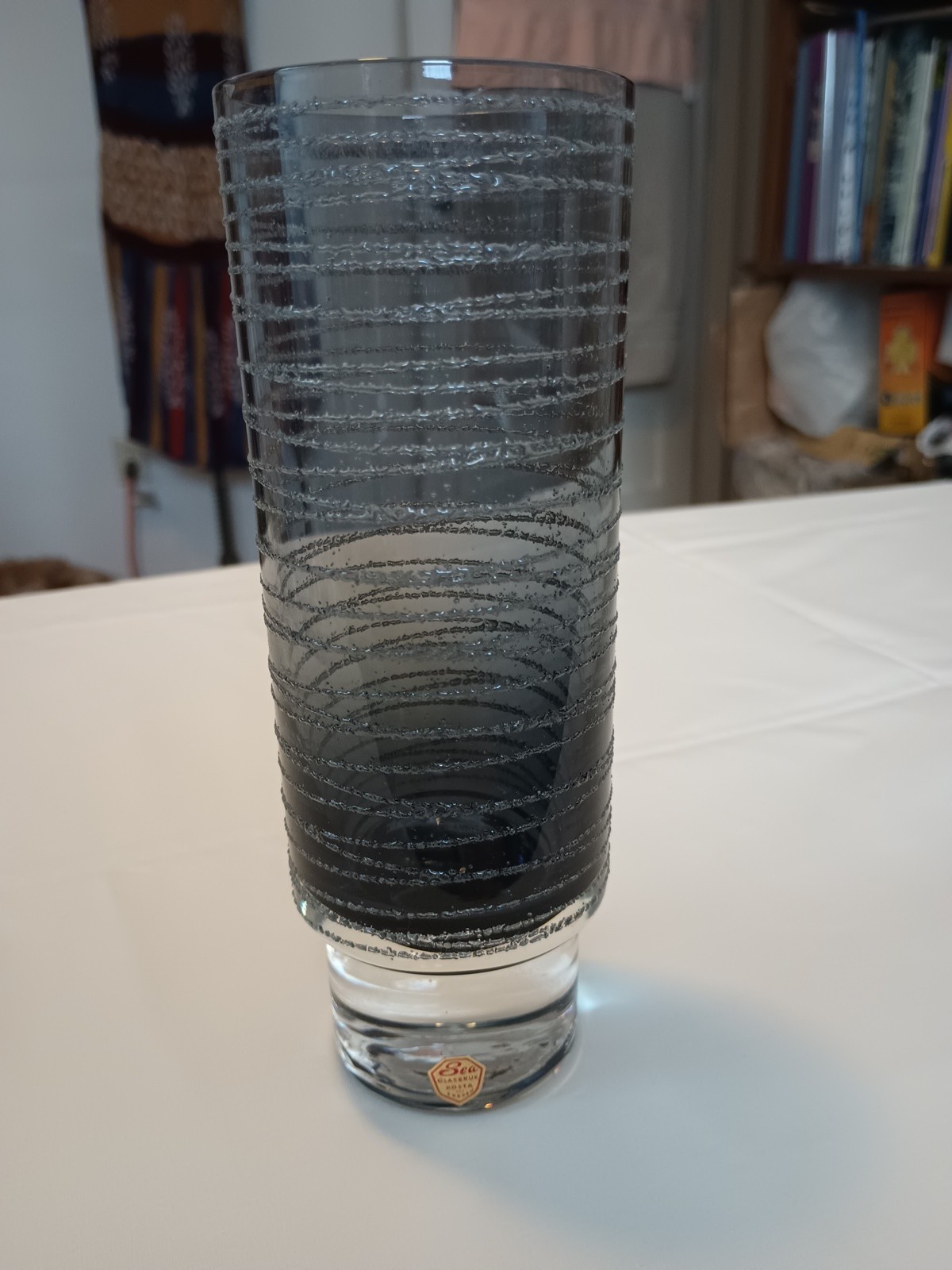 Sea Glasbruk 1970’s Swedish Smoky Glass Vase – Rune Strand