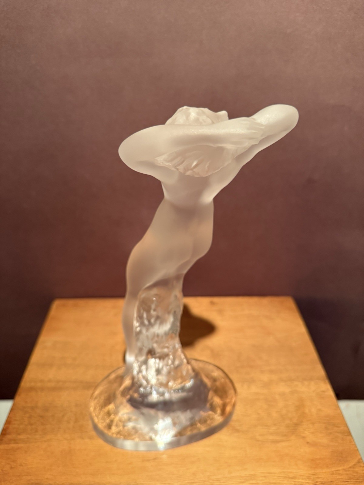 Lalique France Danseuse Dans Nude Dancer Crystal Figure 9.25″ Mint Condition