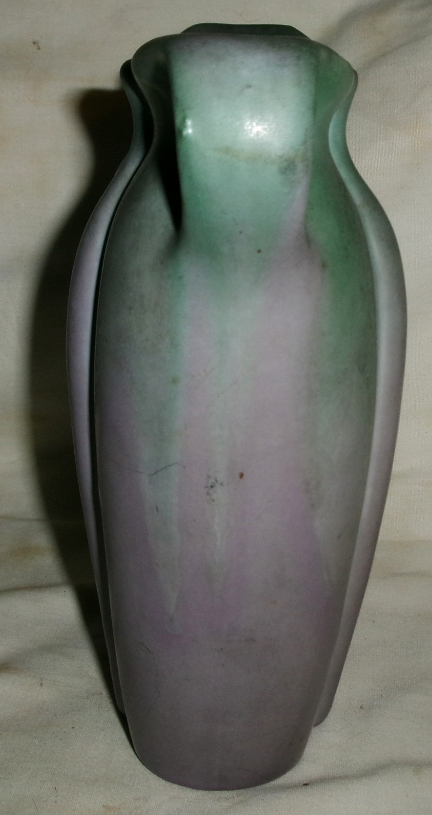 ANTIQUE USA MISSION ARTS & CRAFTS MUNCIE POTTERY FLOWER VASE MATTE GLAZE MINT A+