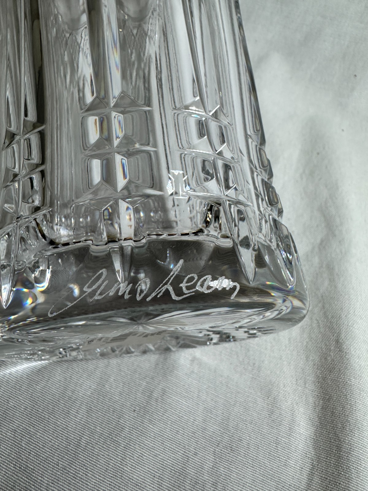 Waterford Crystal St Paul Tower 10″ Prestige Vase NIB Signed Jim O’Leary Ireland