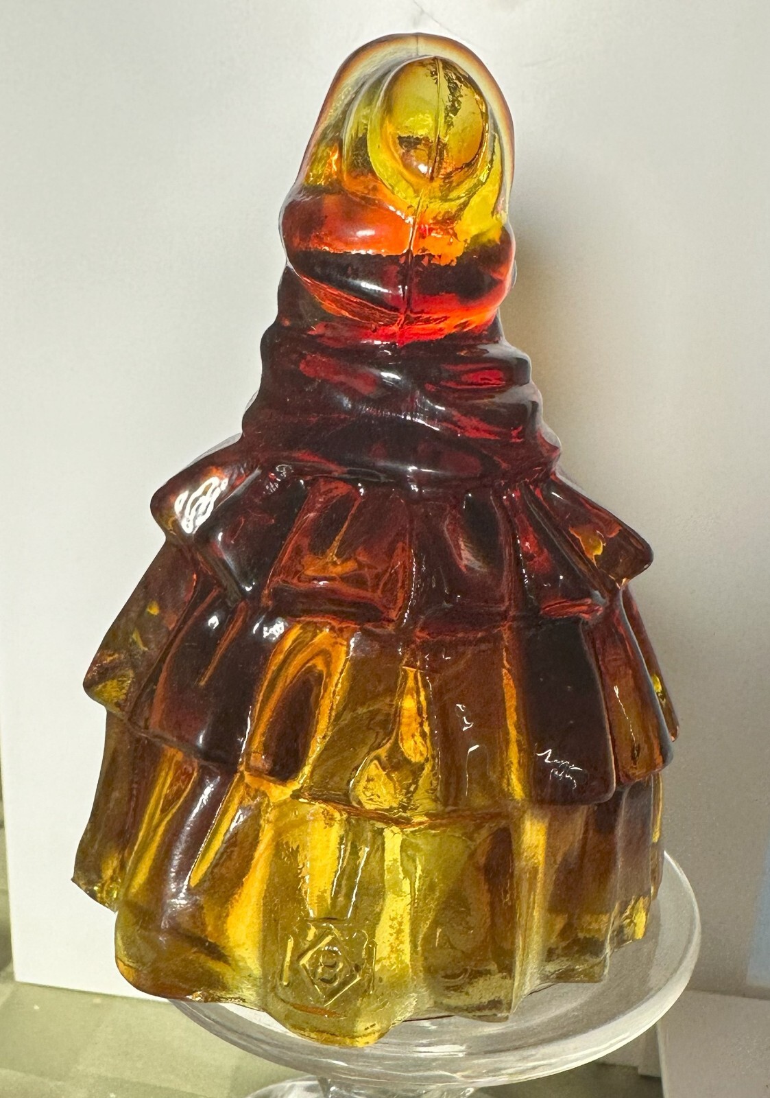 Boyd Glass Louise Colonial Doll Bell Crimson