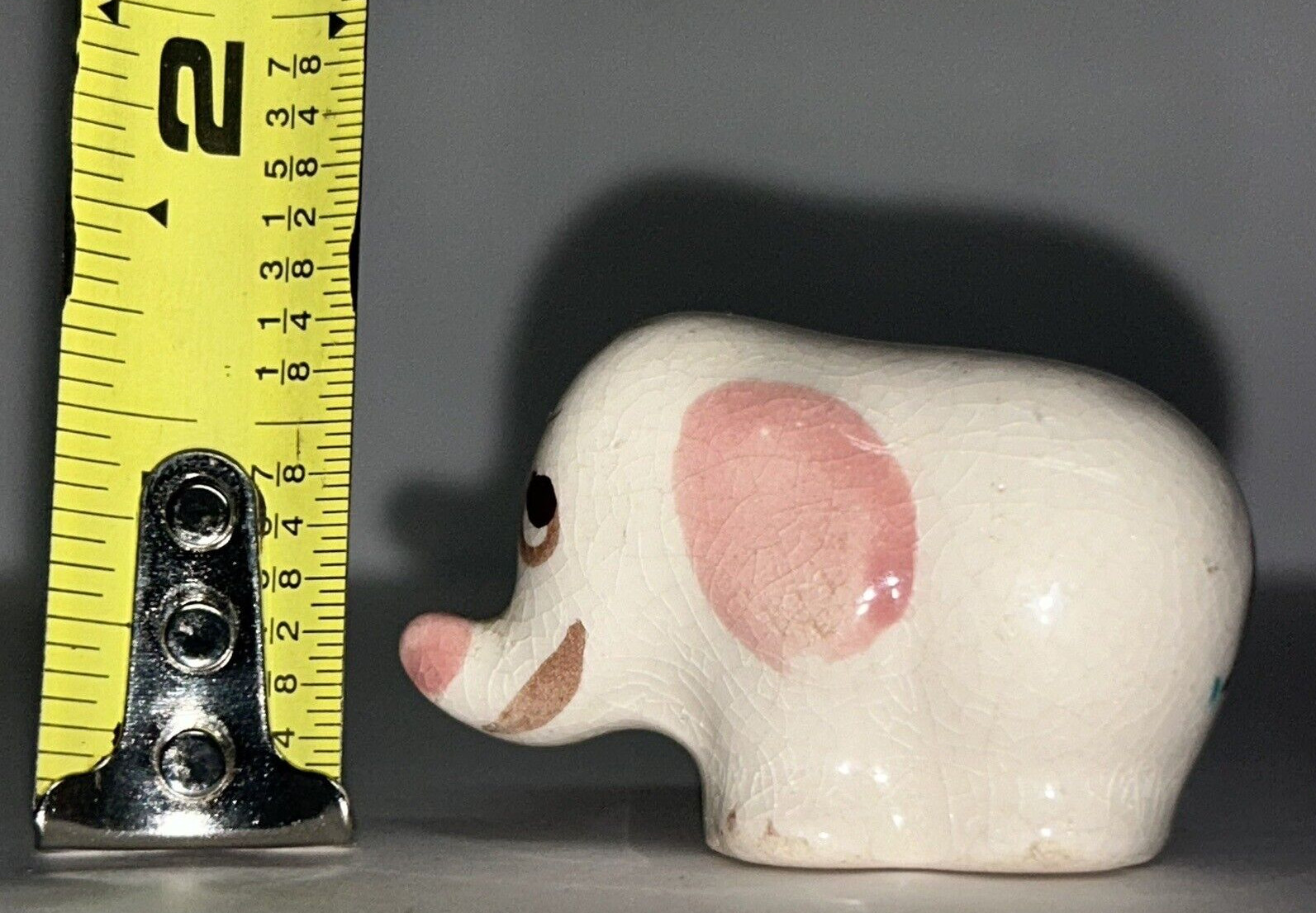 California Pottery Rio Hondo Elephant Mini Small Ceramic Figurine Vintage