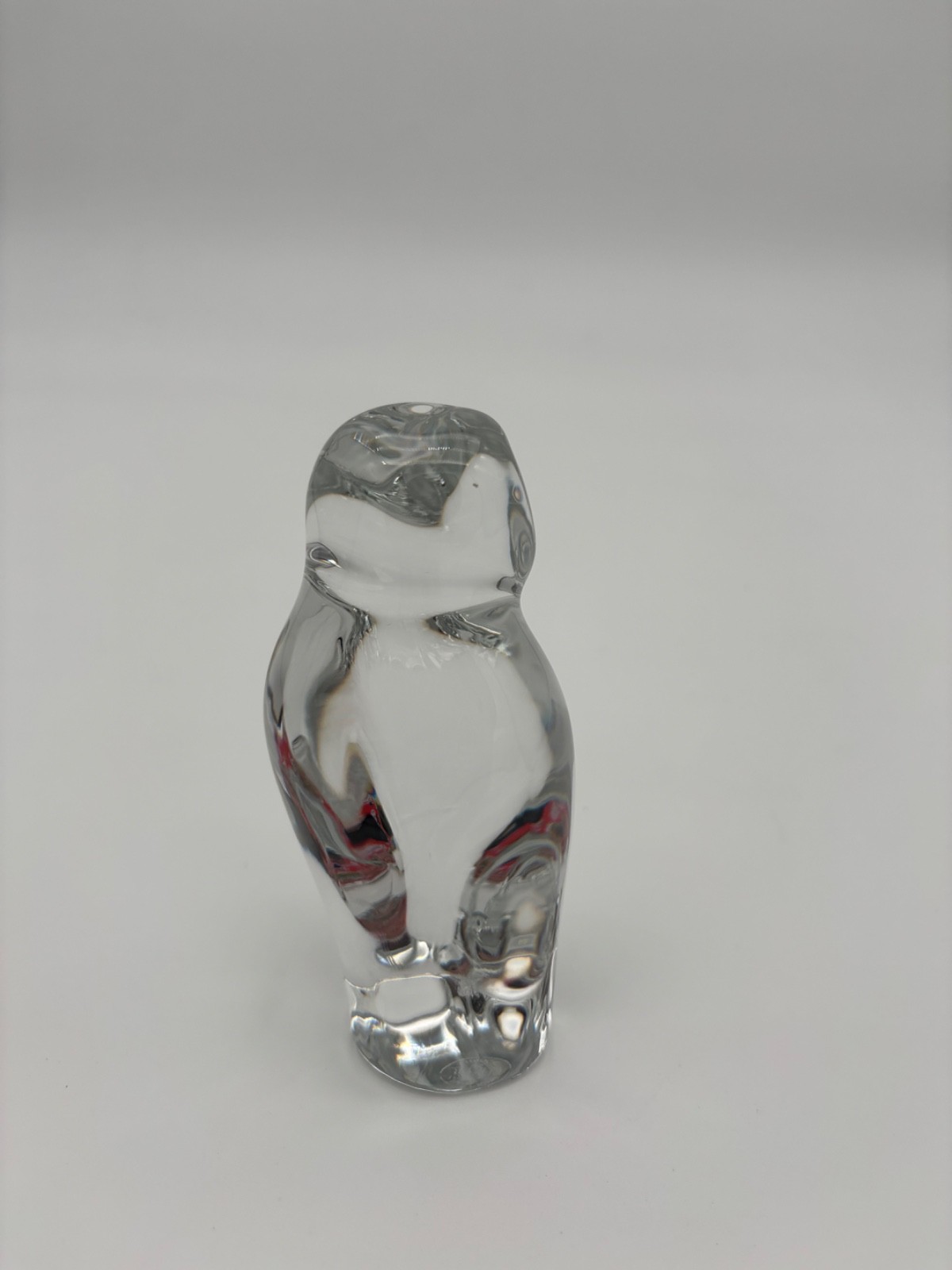 Vintage Baccarat Signed Crystal Owl 4.25″ Figurine Made in France