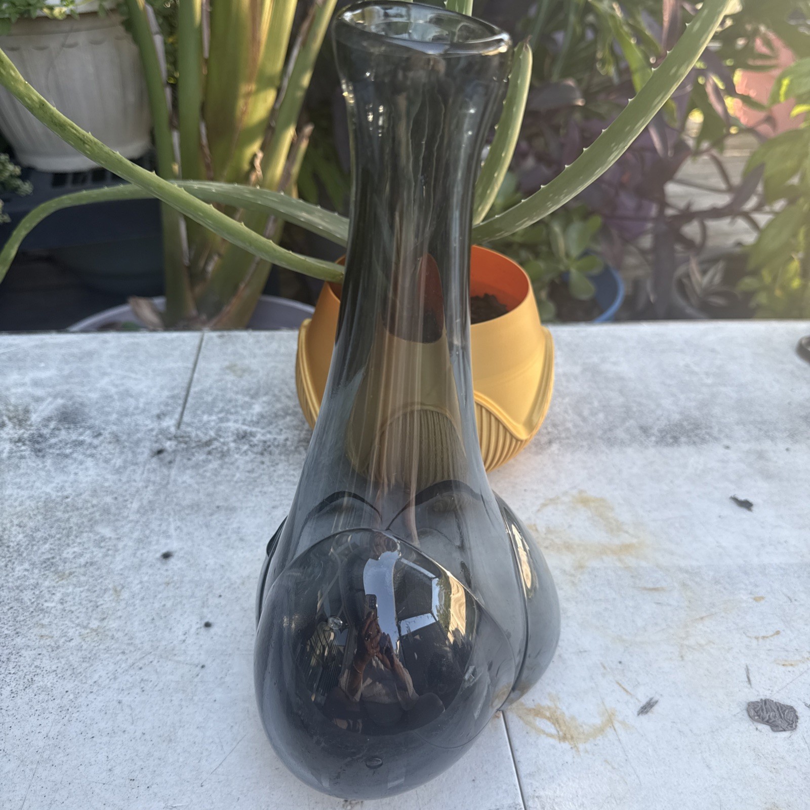Kingwell Organic Vase Signed Dated 1972 11.5” Beautiful Hand Blown Vase First Y