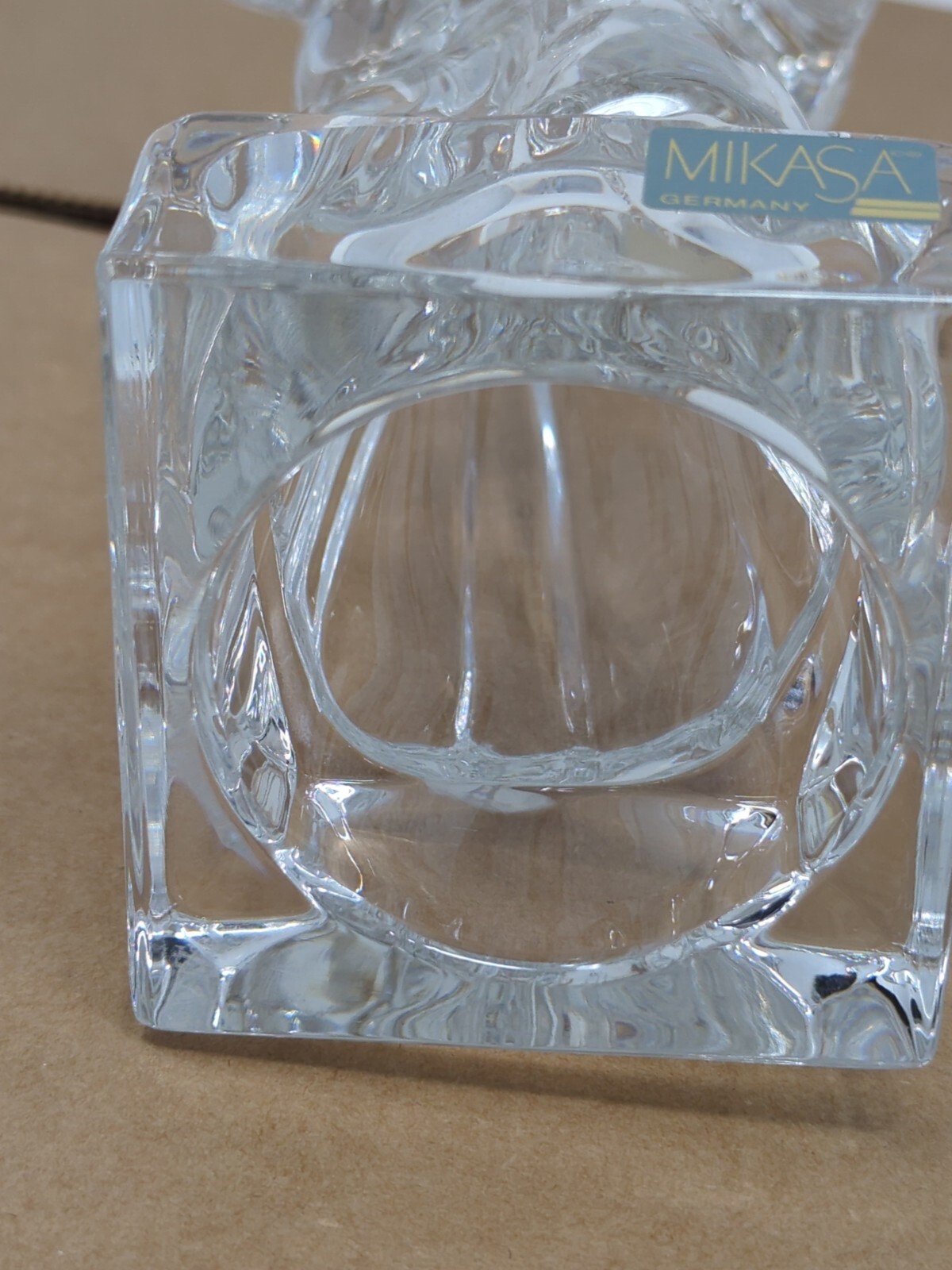 Mikasa Herald Collection German Lead Crystal Angel Playing Violin Statue