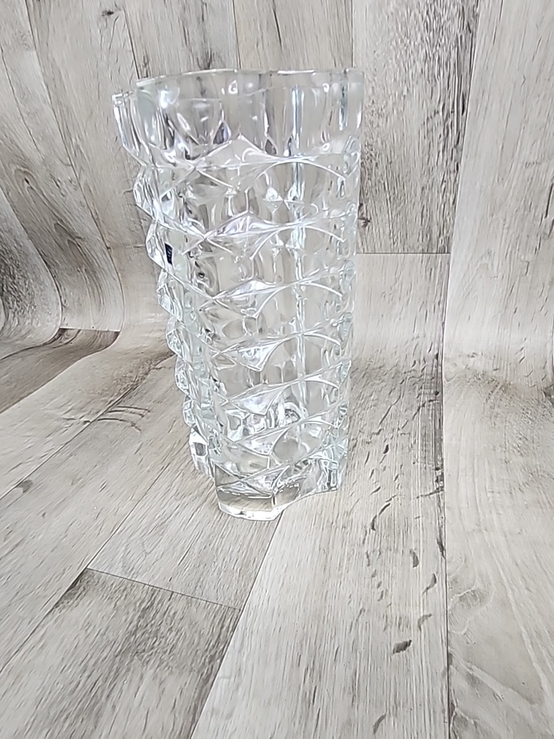 Lady Victoria Vase Fine Crystal Clear Glass France Heavy 10″ – Very Nice!