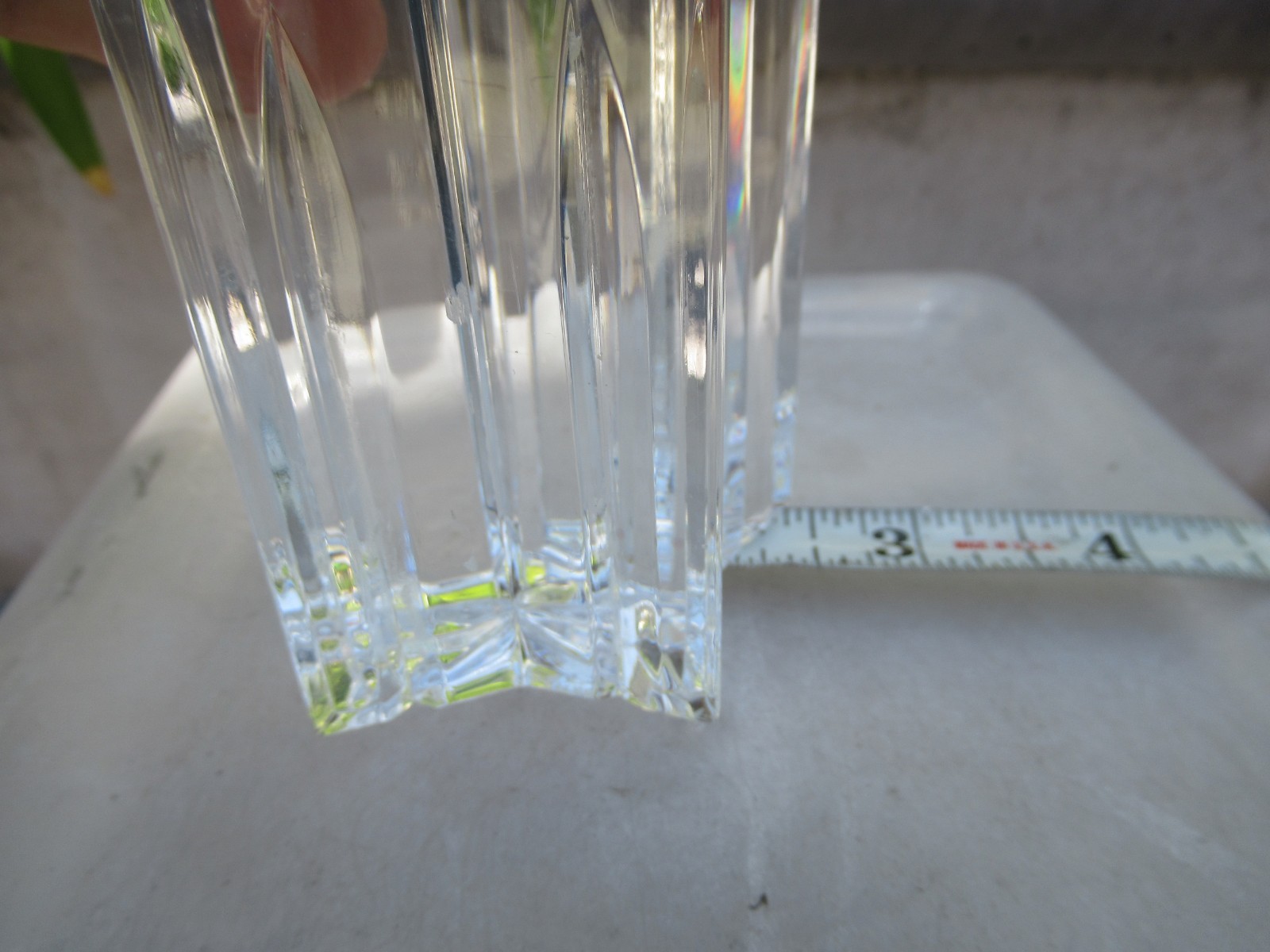 One Waterford Crystal Shooting Star Candlestick Holder, ~ 5 3/4″ Tall, Stamped