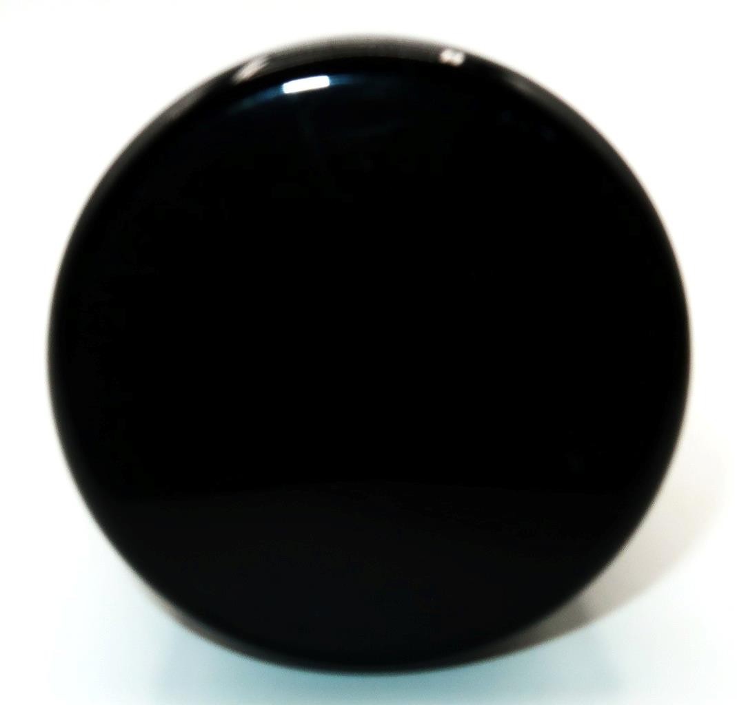 Murano Archimede Seguso MCM Art Glass Clear & Black Cylindrical Vase, 11 3/8″