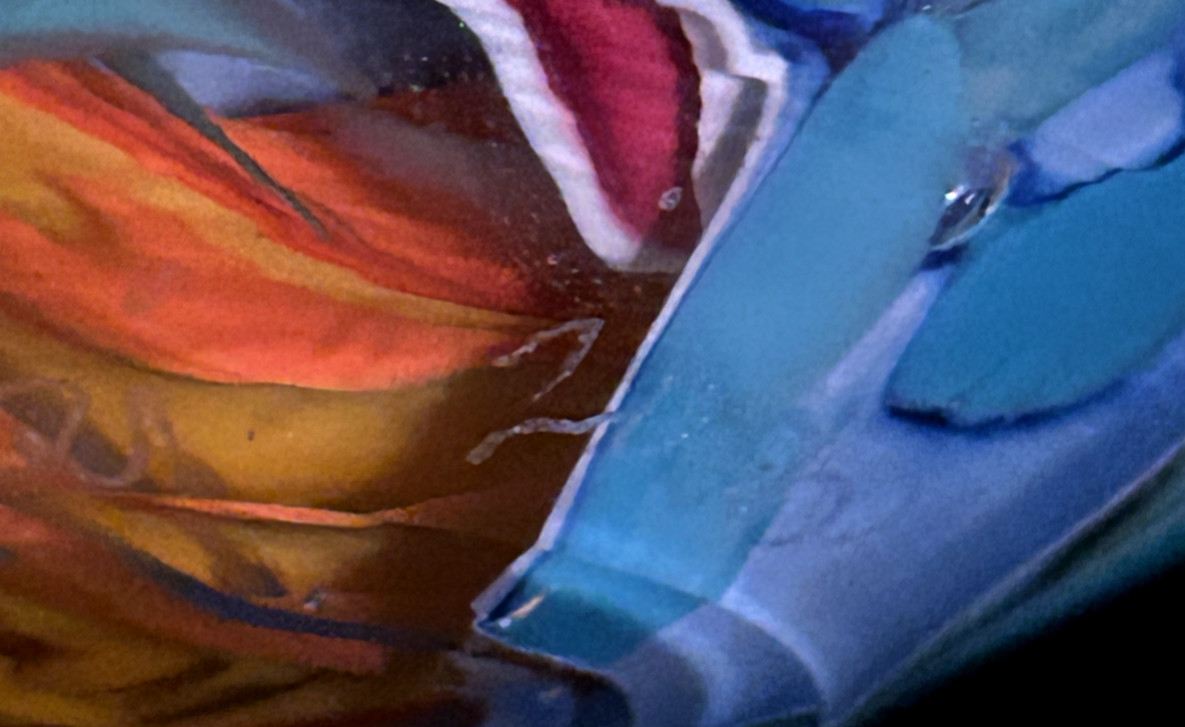 Bob Kliss-Kliszewski Art Glass 2000 Colorful Abstract Paperweight Signed & Dated